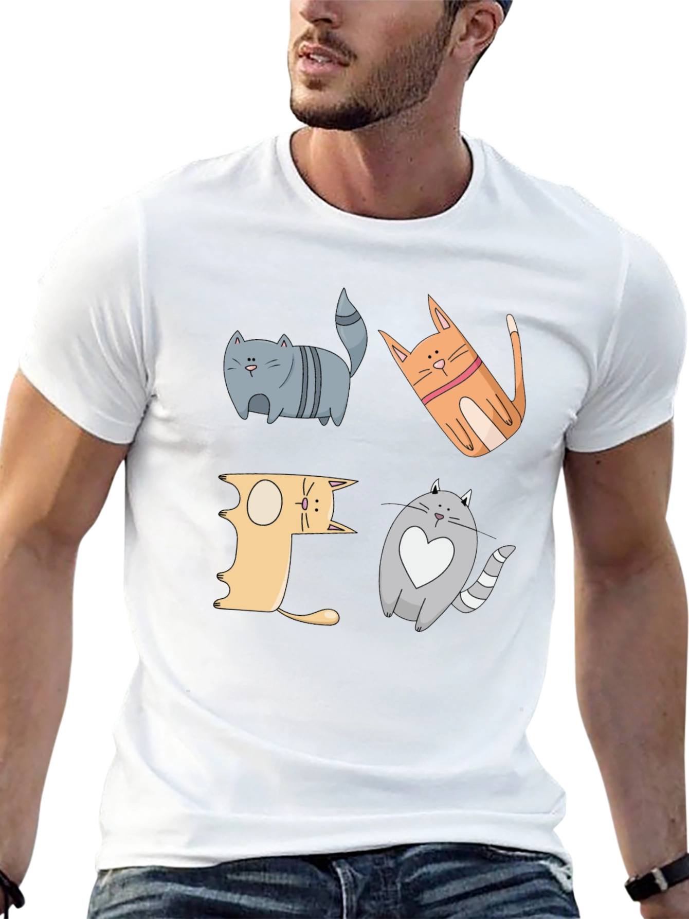 Cat Lover Graphic Tee - Funny Kitten Design