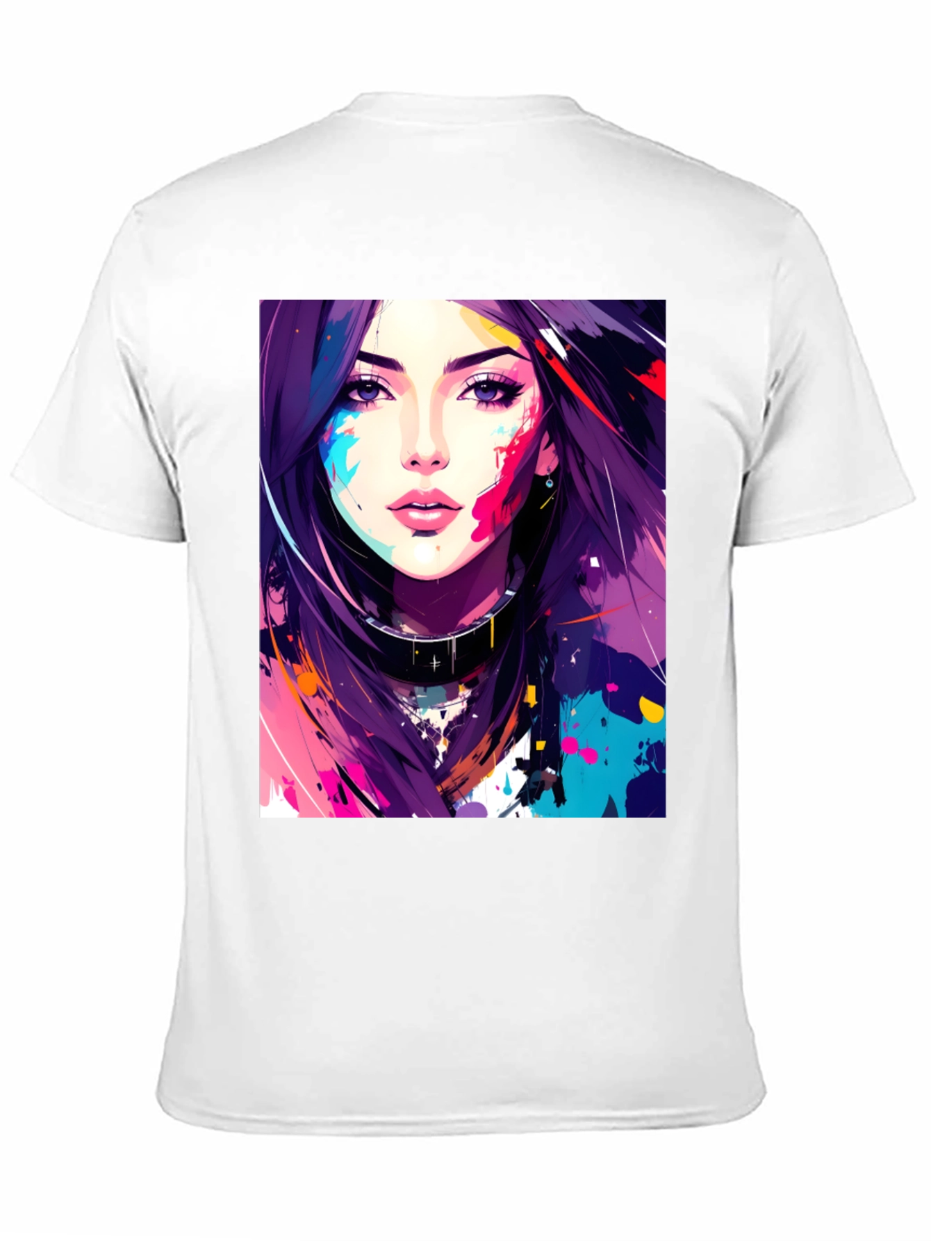 Abstract Art Girl Graphic T-Shirt