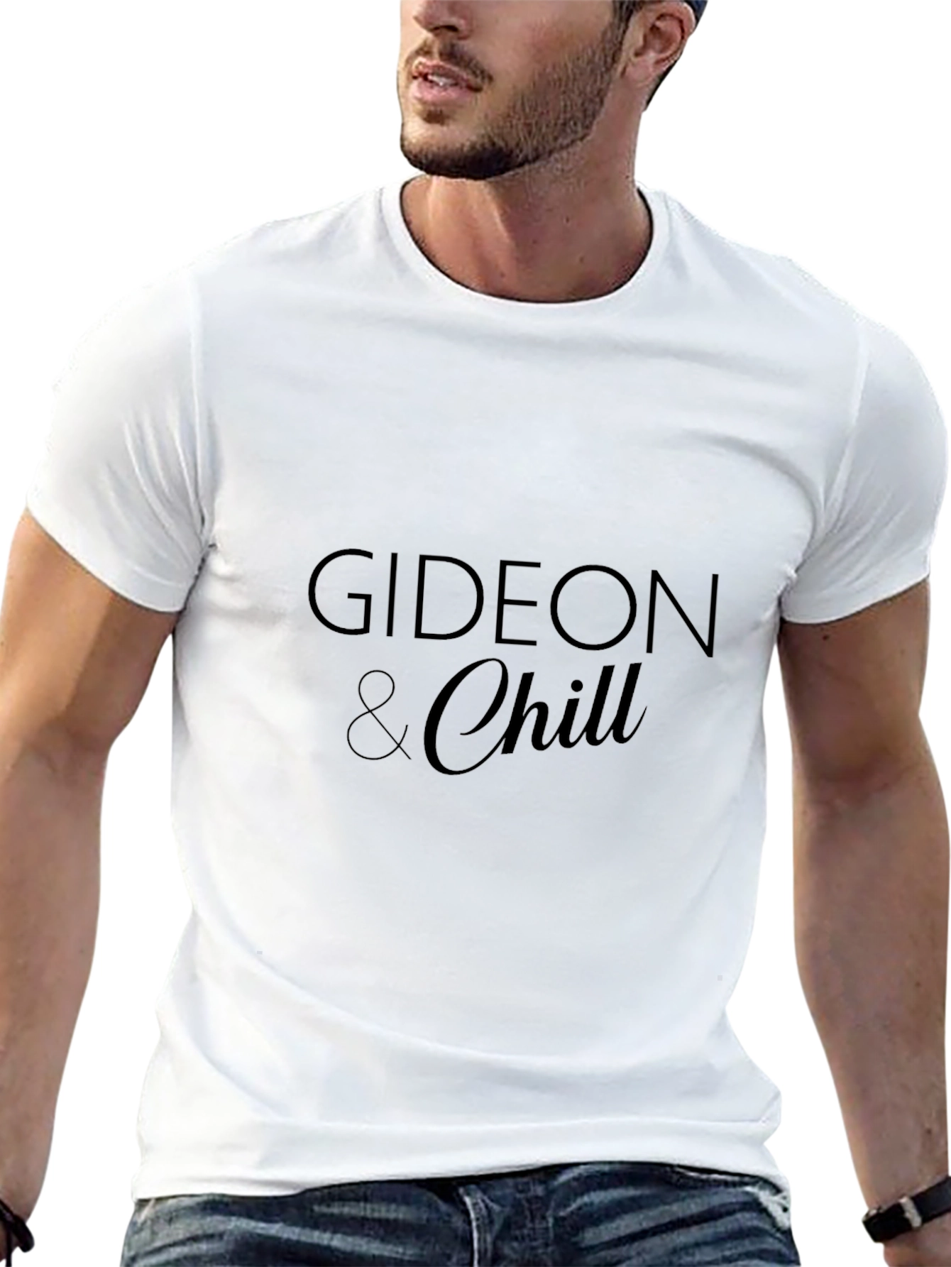Gideon & Chill Black Graphic Tee