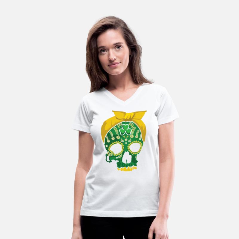 Floral Sugar Bone Shamrock Saint Patrick Day