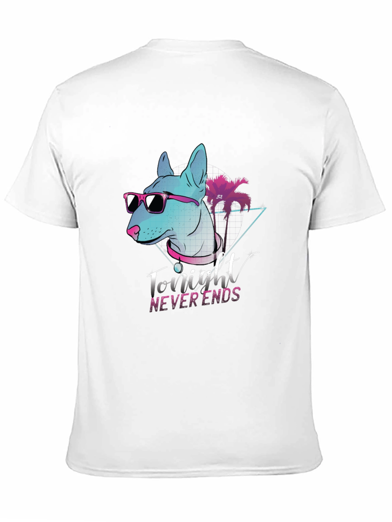 Retro Dog Graphic Tee - Tonight Never Ends