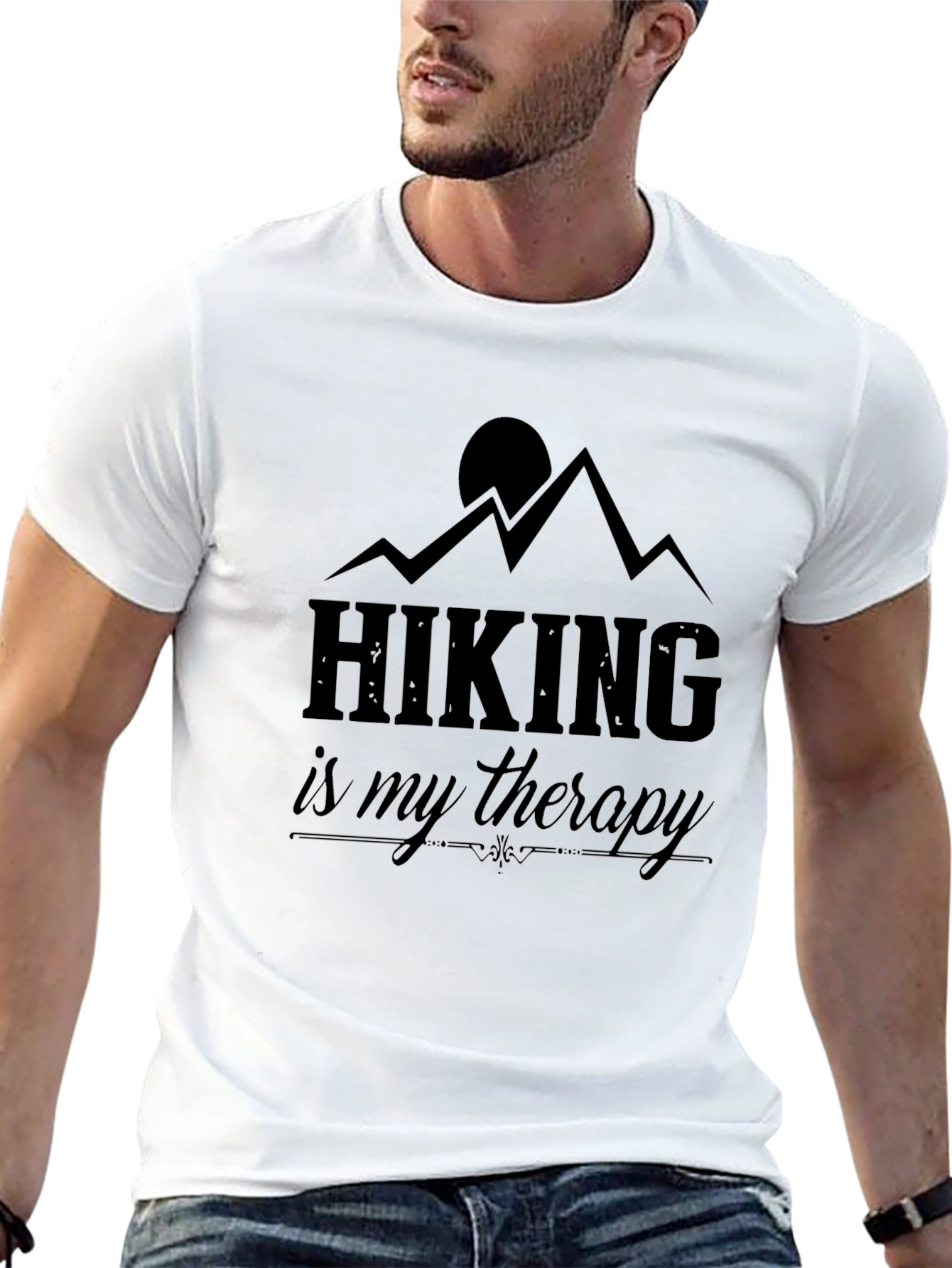 Hiking is My Therapy Graphic Tee