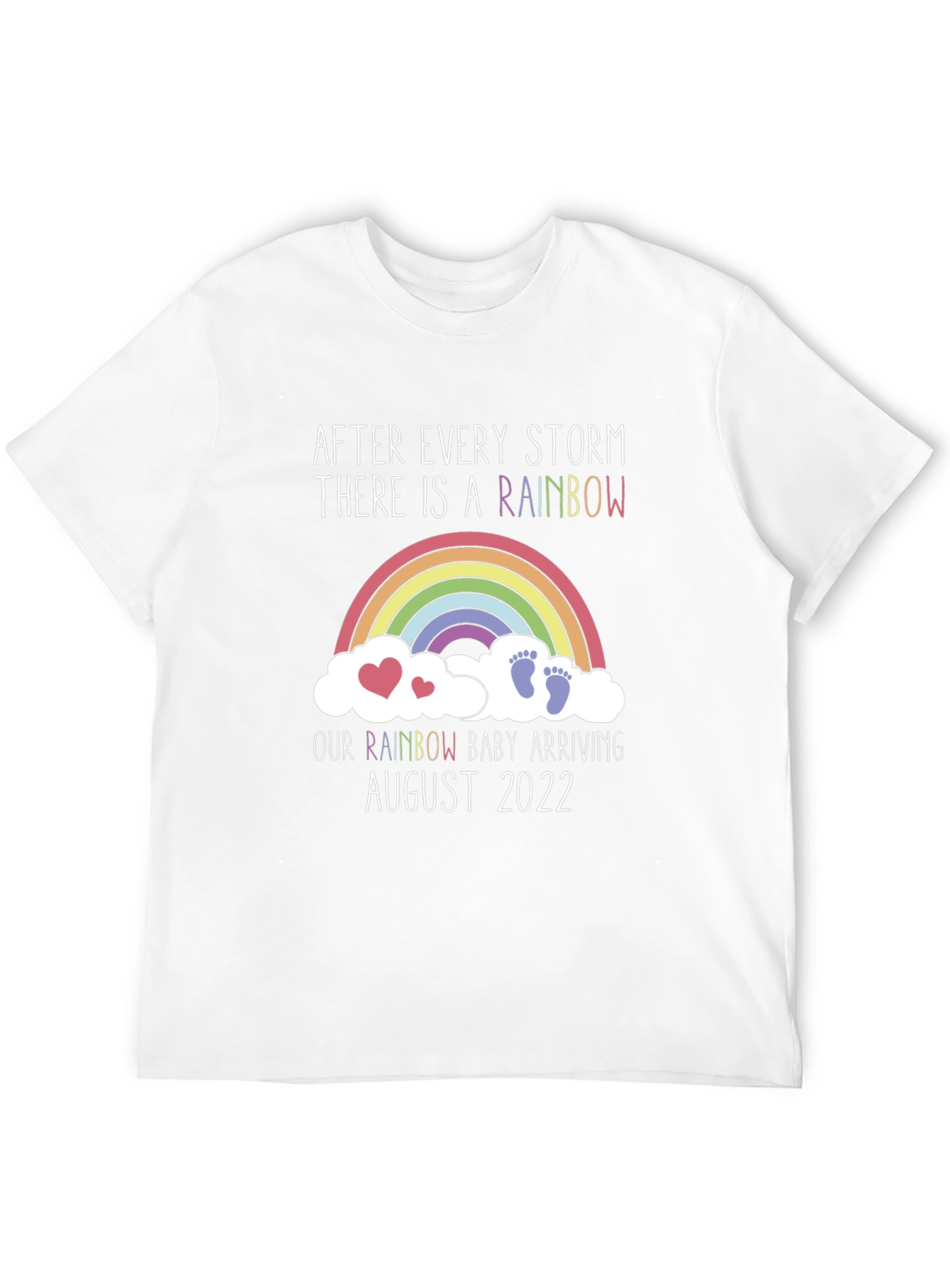 Rainbow Baby Arrival T-Shirt - August 2022