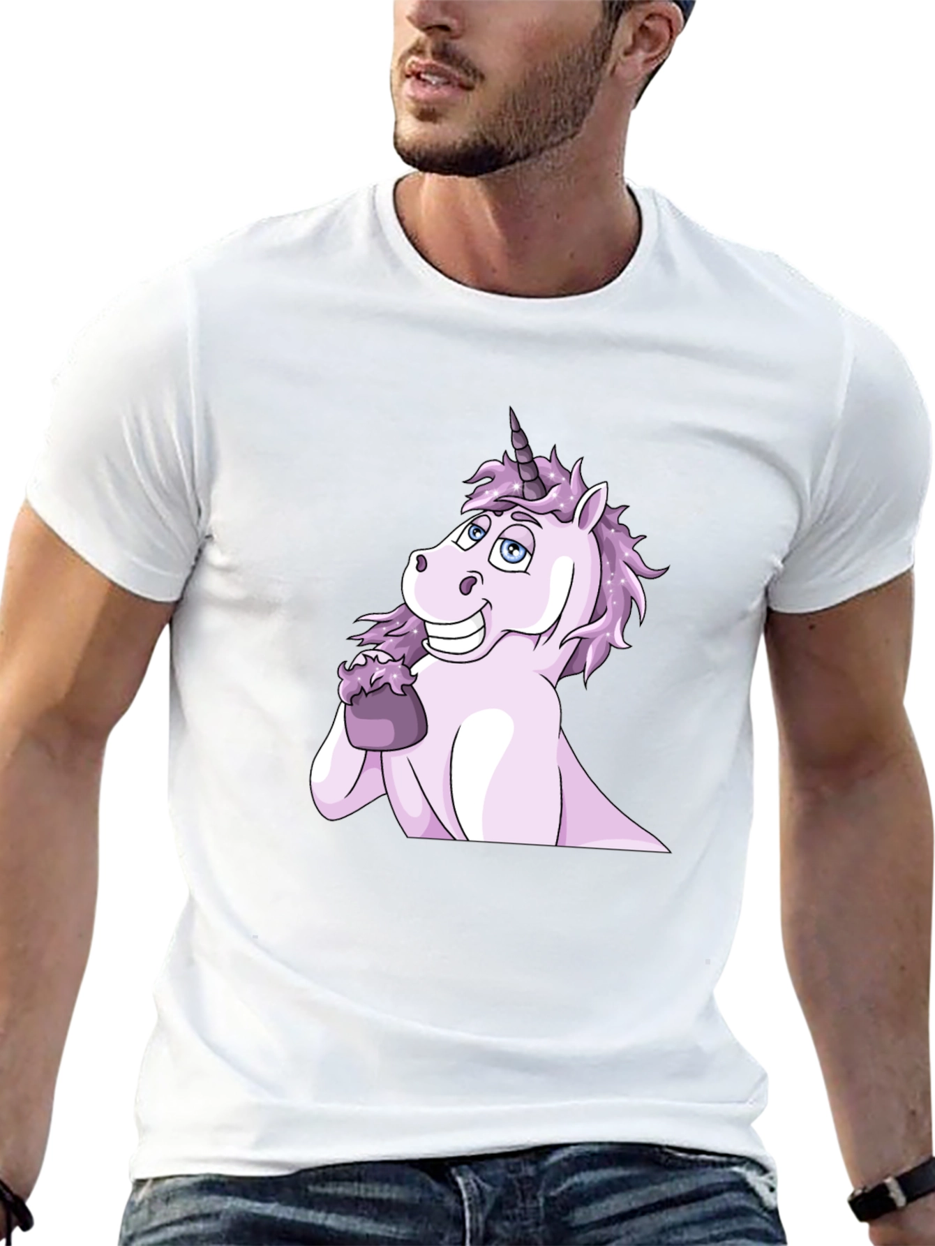 Unicorn Eating Ice Cream Graphic Tee