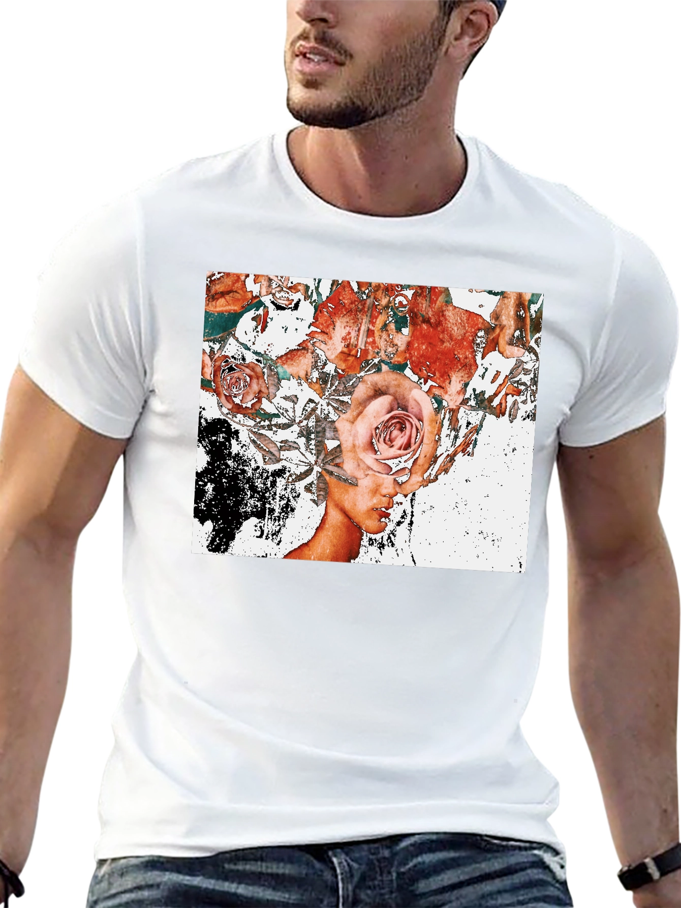 Floral Mind T-Shirt - Artistic Graphic Tee