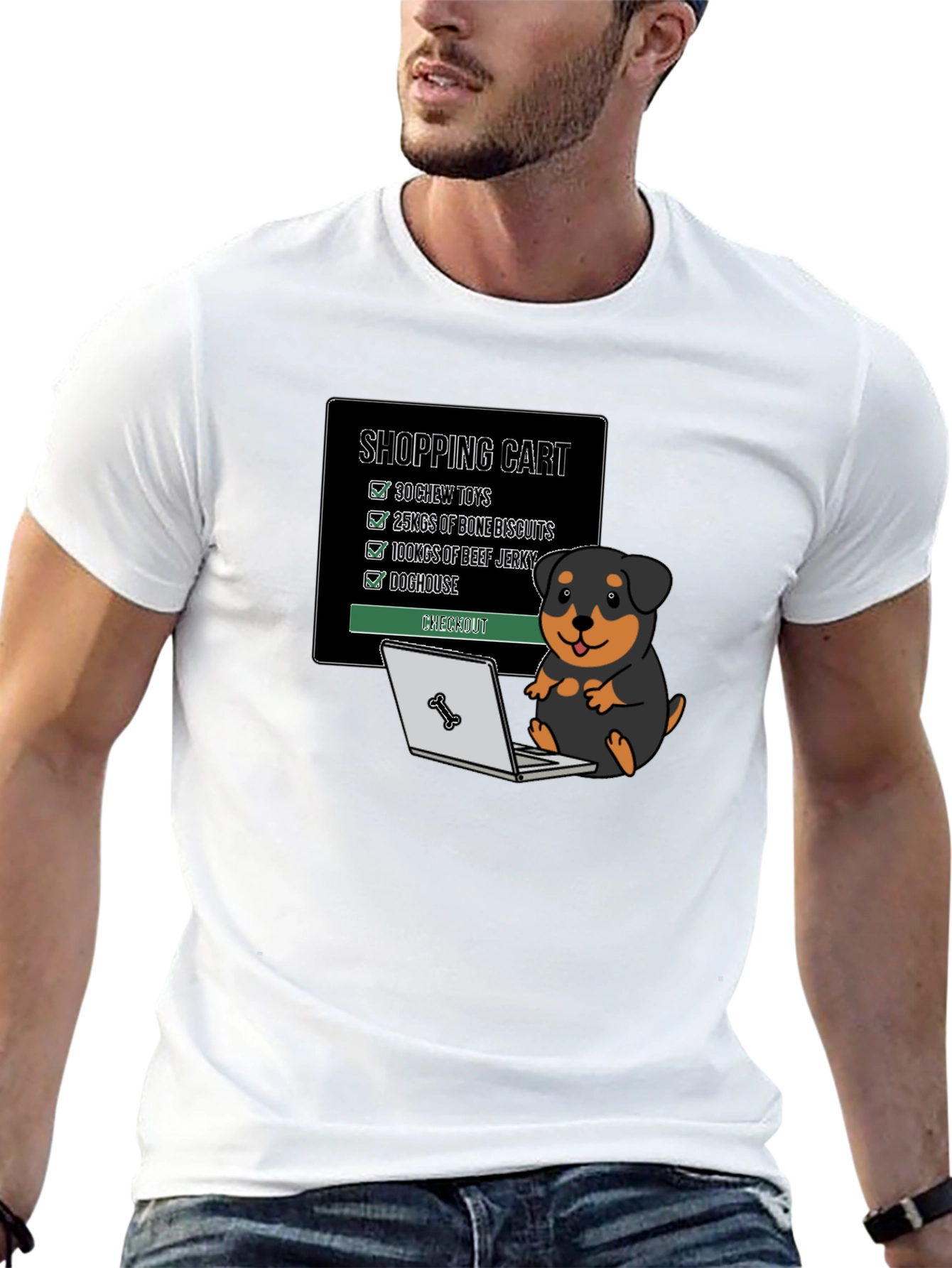 Dog Lover Shopping Cart T-Shirt