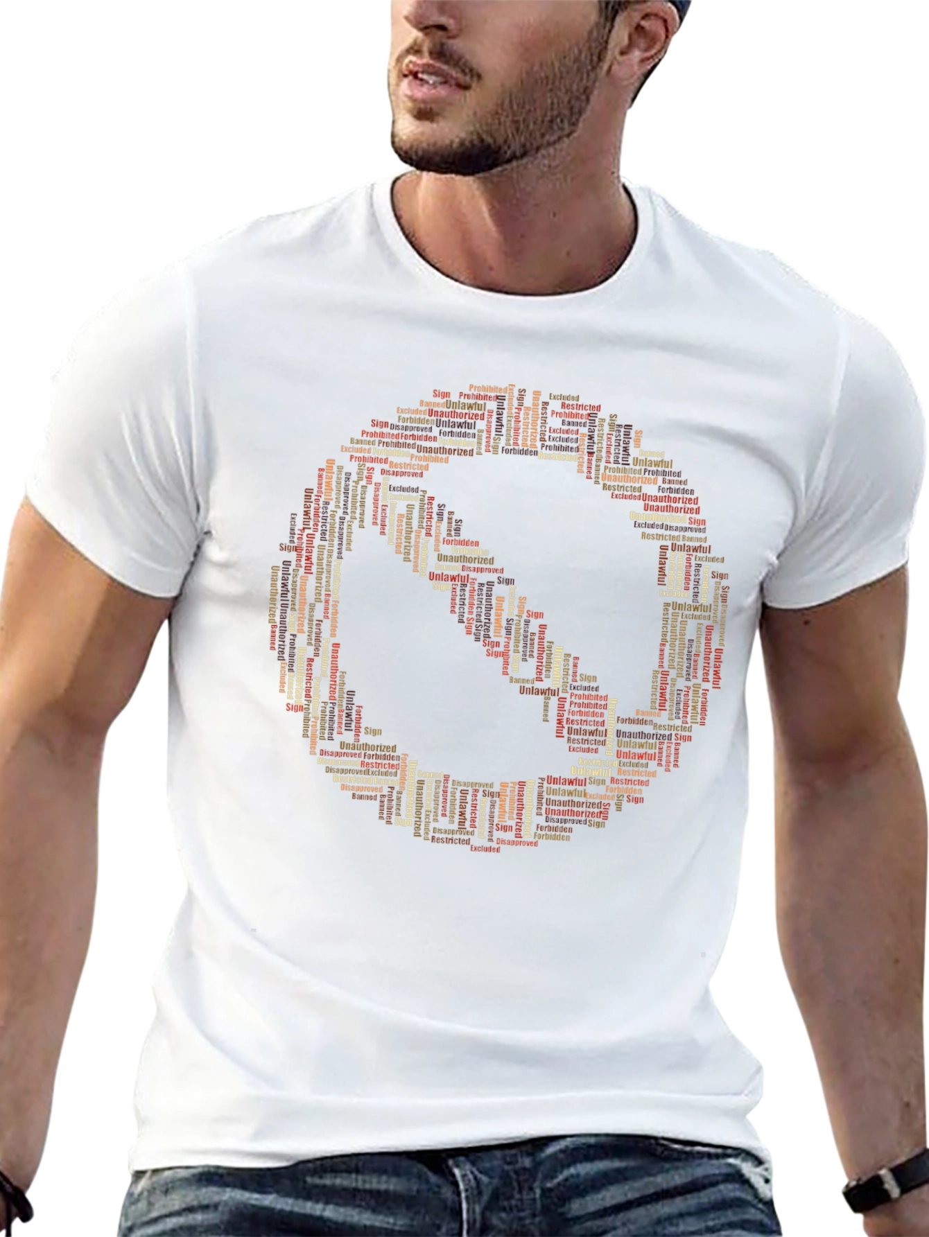 Forbidden Word Art Graphic T-Shirt