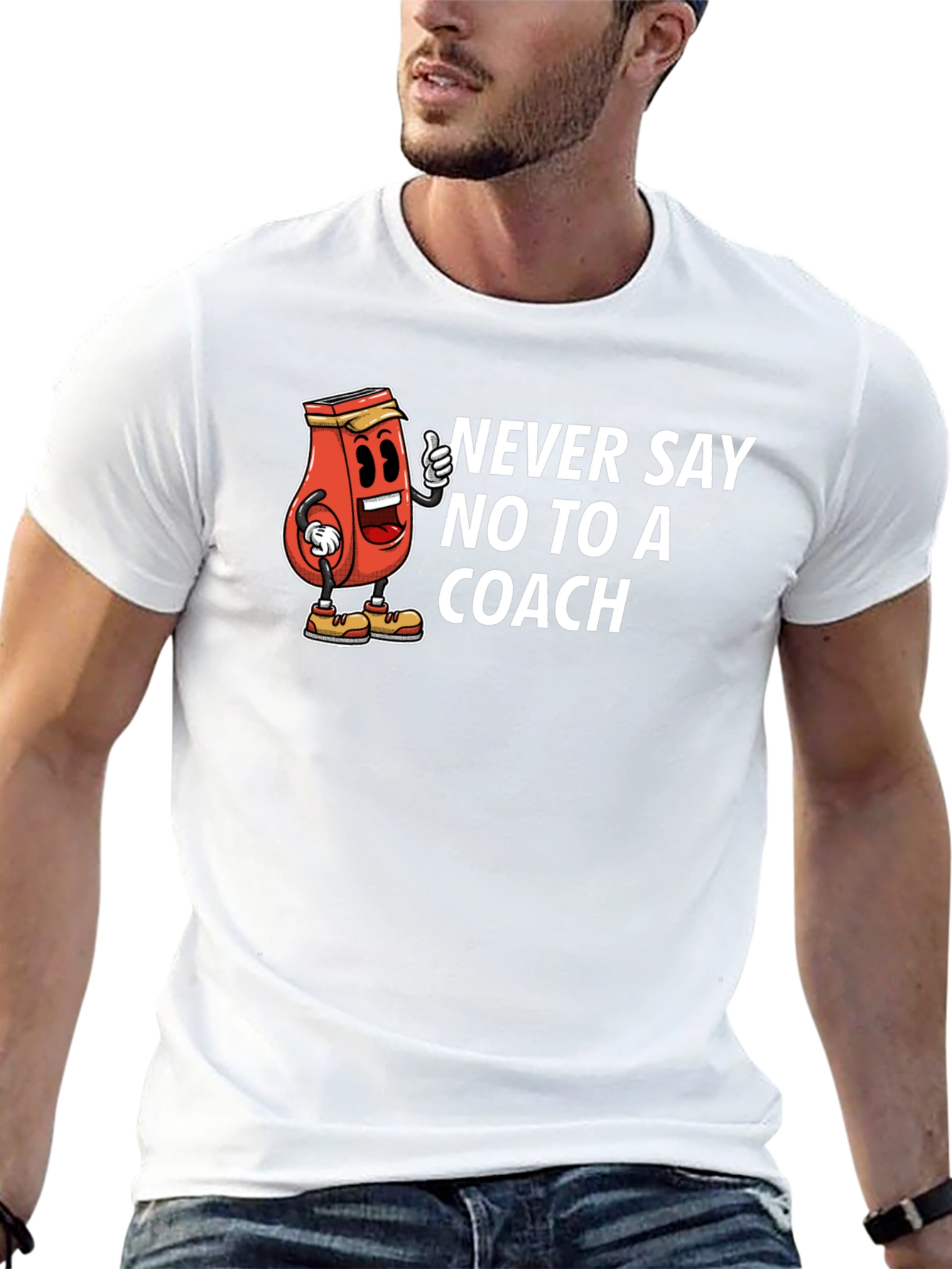Never Say No to a Coach Graphic T-Shirt