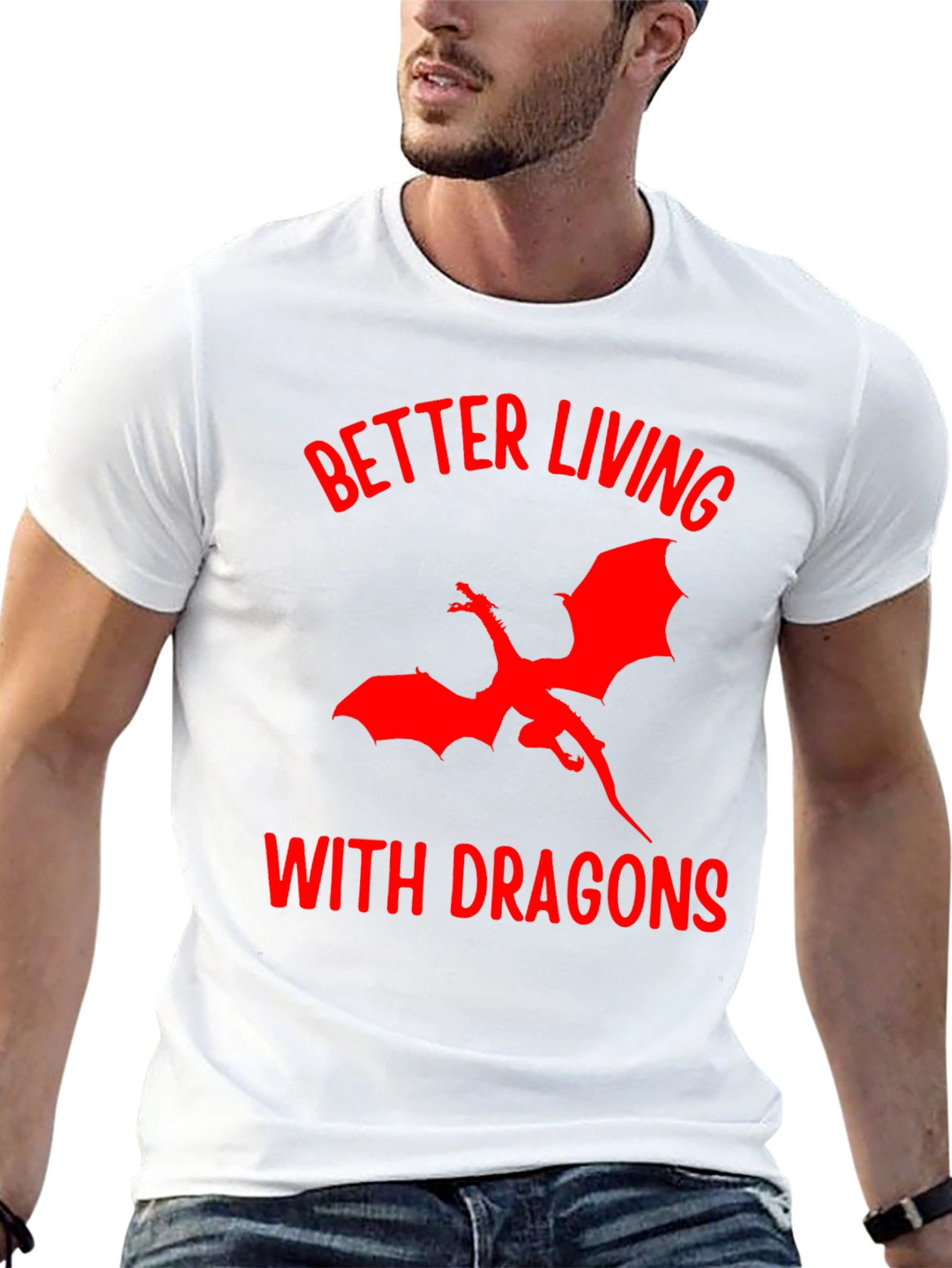 Better Living With Dragons Graphic Tee
