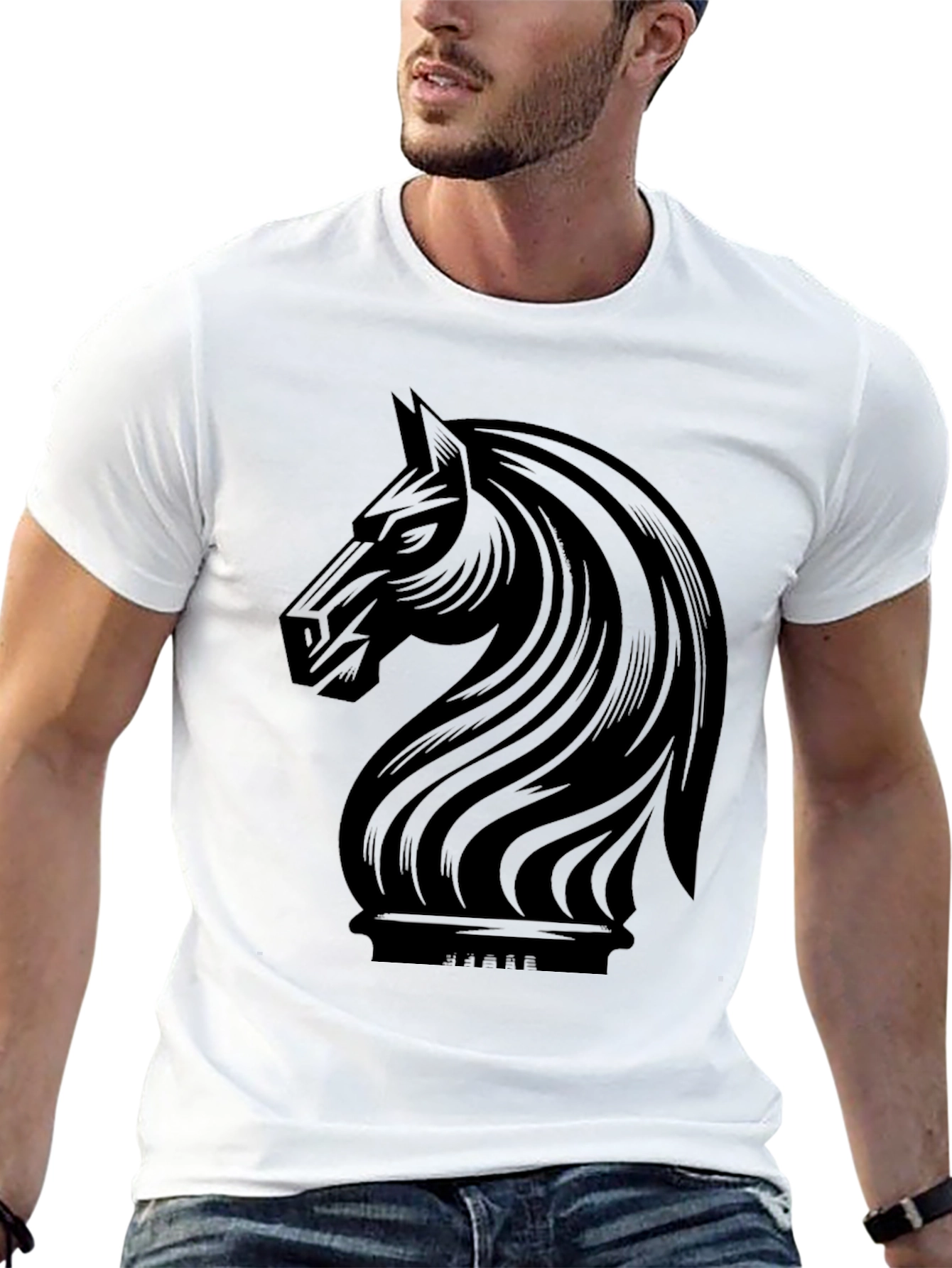Chess Knight Graphic T-Shirt