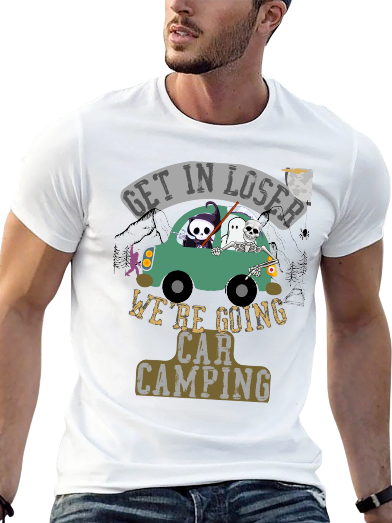 Get In Loser Car Camping T-Shirt