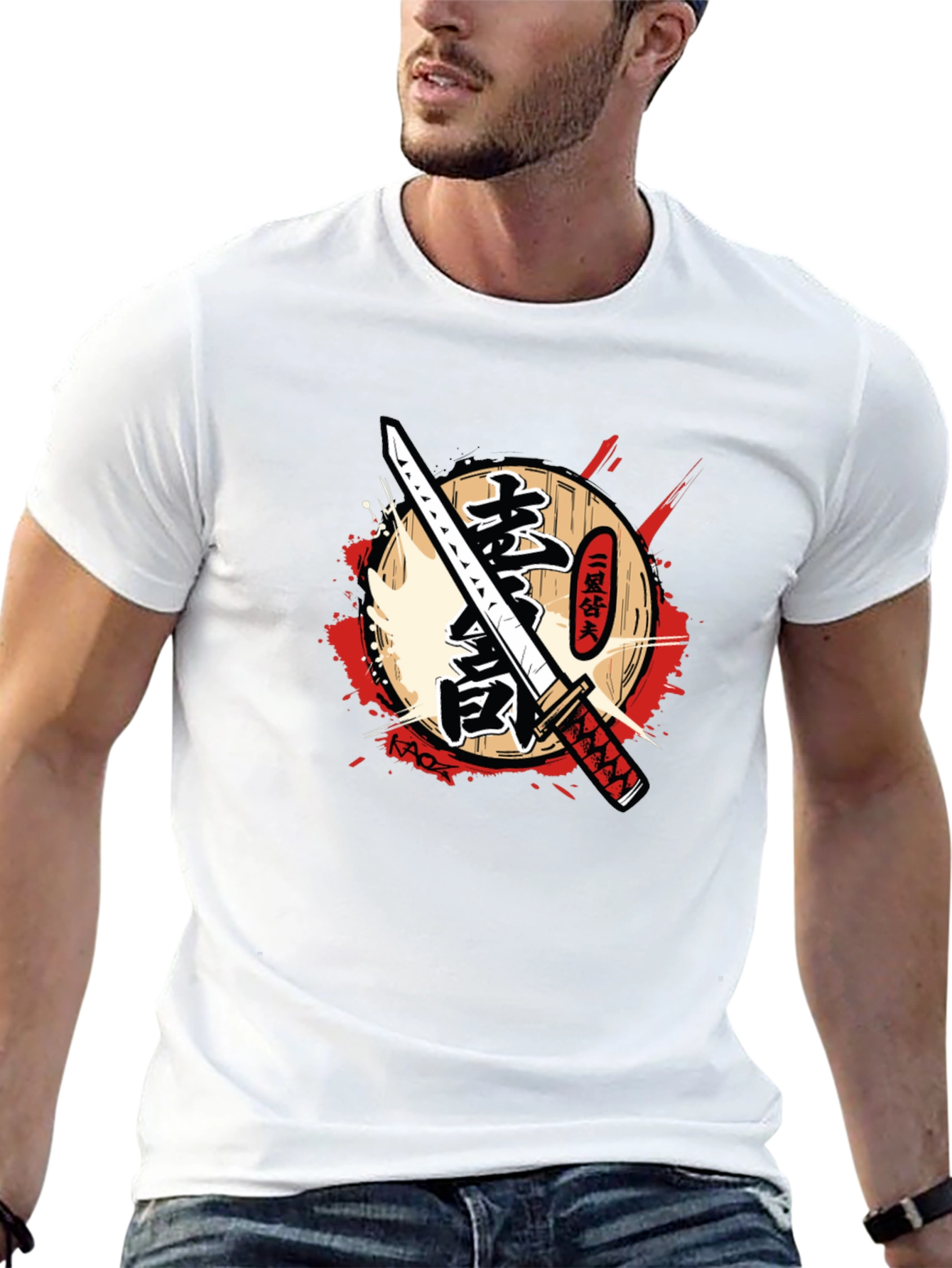 Samurai Katana Graphic T-Shirt