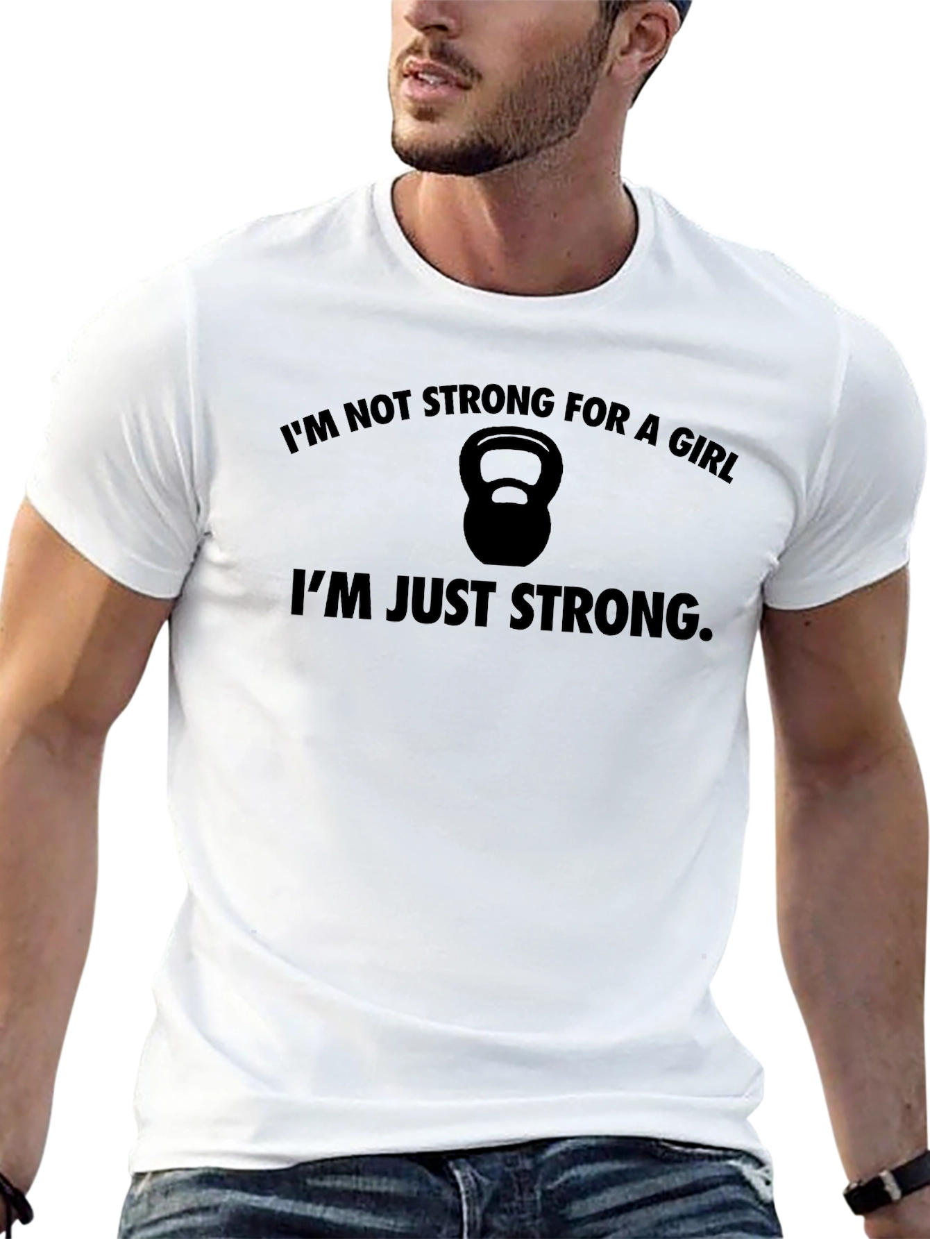 Strong Woman Black Graphic Tee - Workout Motivation