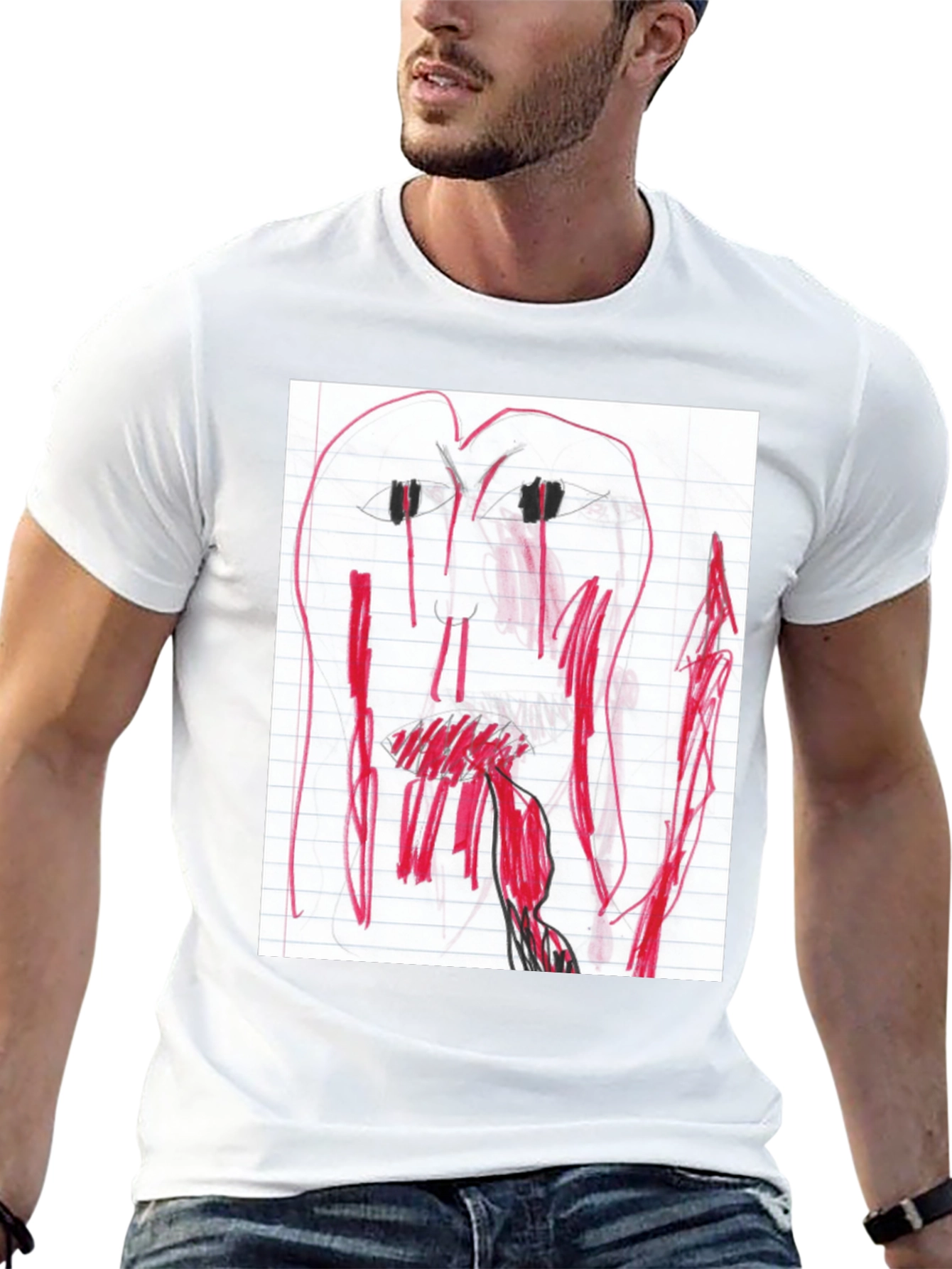Unique Hand-Drawn Style Graphic Tee