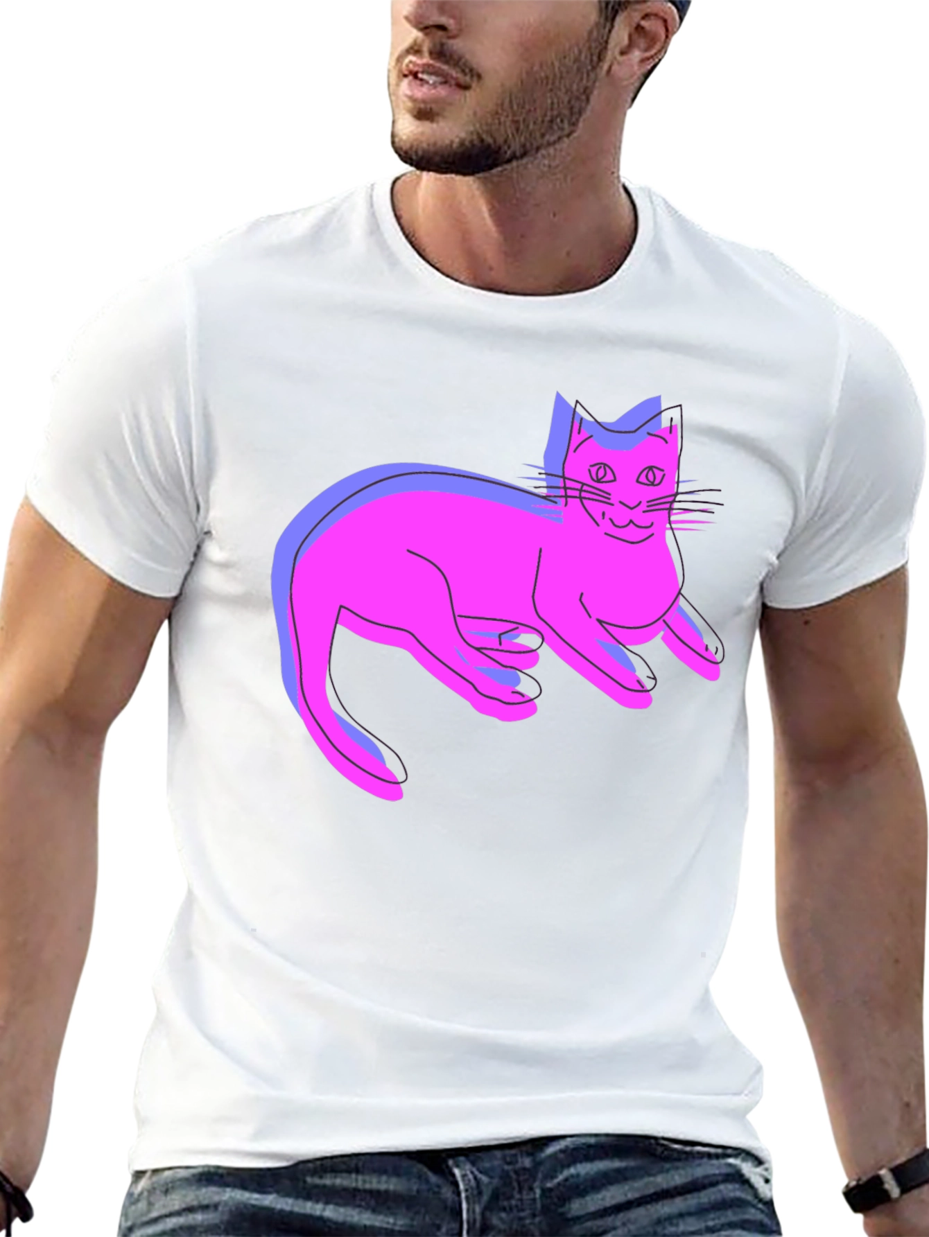 Cool Cat T-Shirt - Funky Graphic Tee