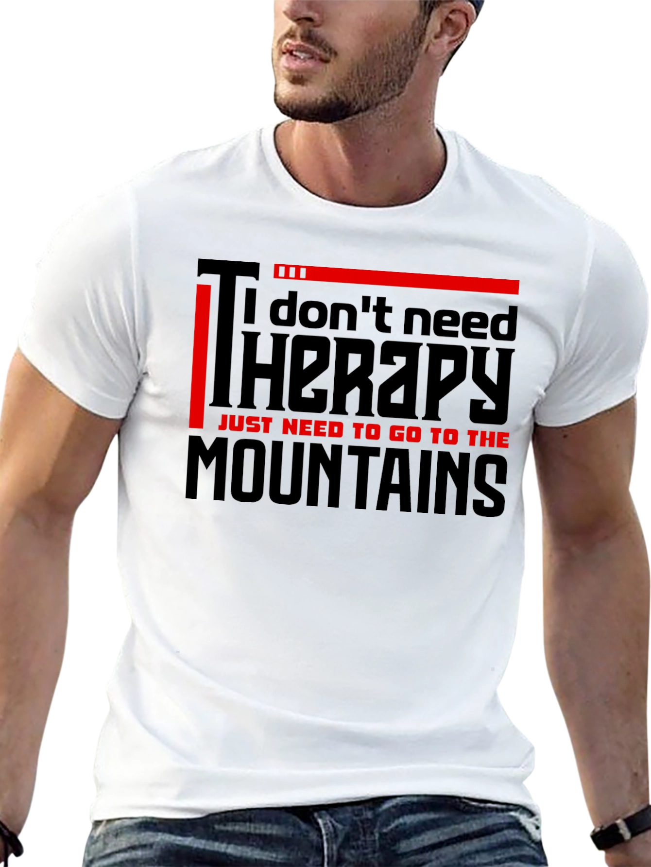 Mountains Therapy Graphic T-Shirt