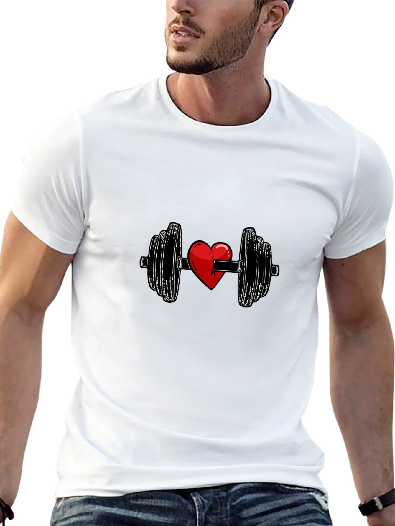 Heart Lift Black T-Shirt