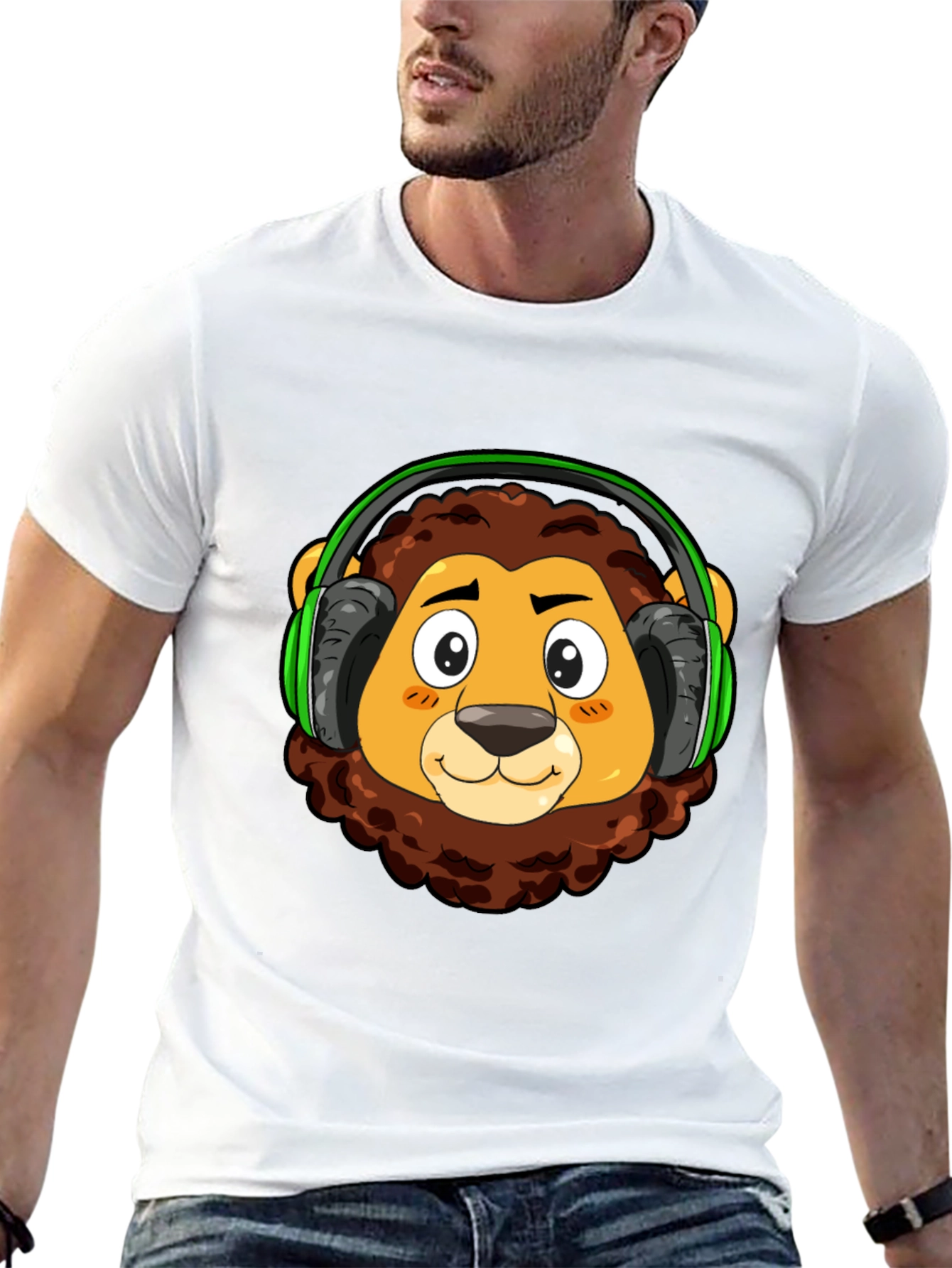 Lion Headphone T-Shirt