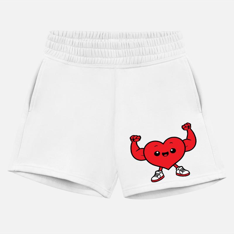 heart fun drawing chibi cartoon muscle sporty