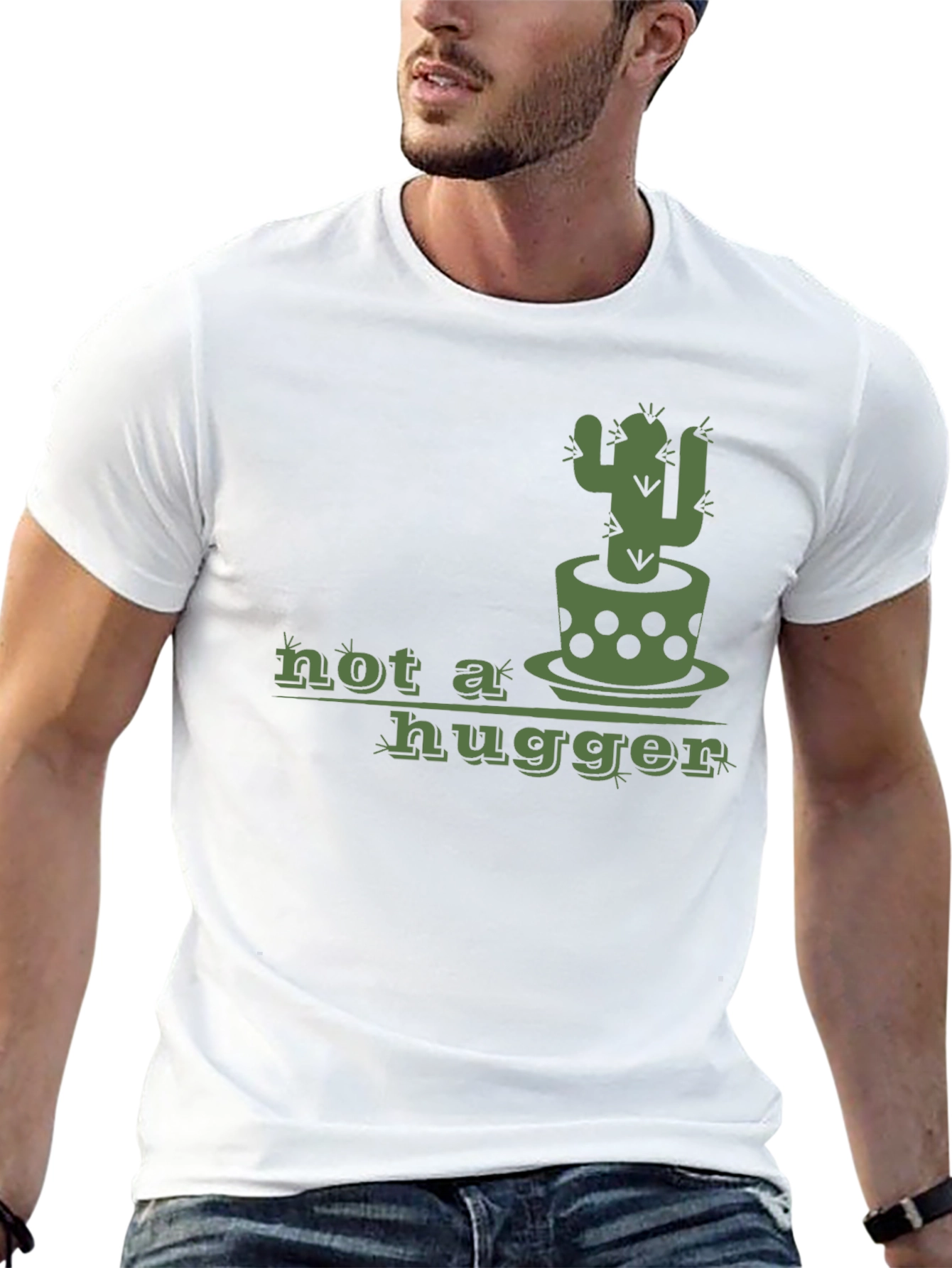 Not a Hugger Cactus Graphic Tee