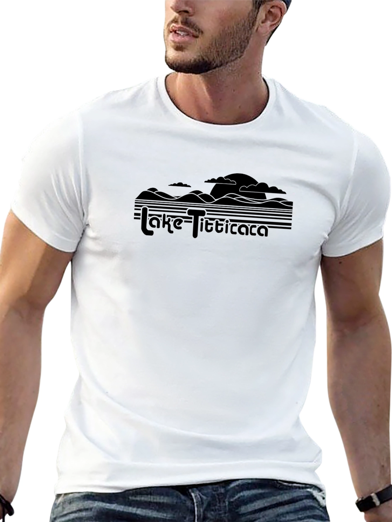 Lake Titicaca Black Graphic T-Shirt