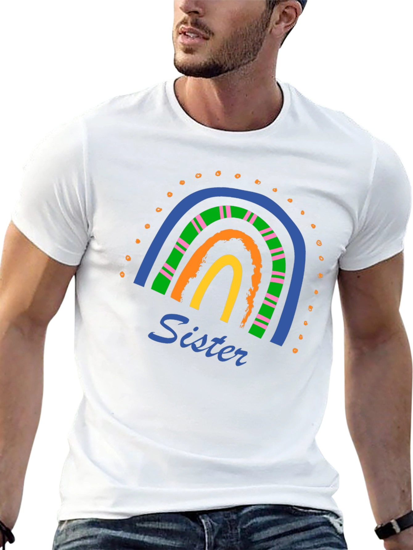 Sister Rainbow Graphic Tee