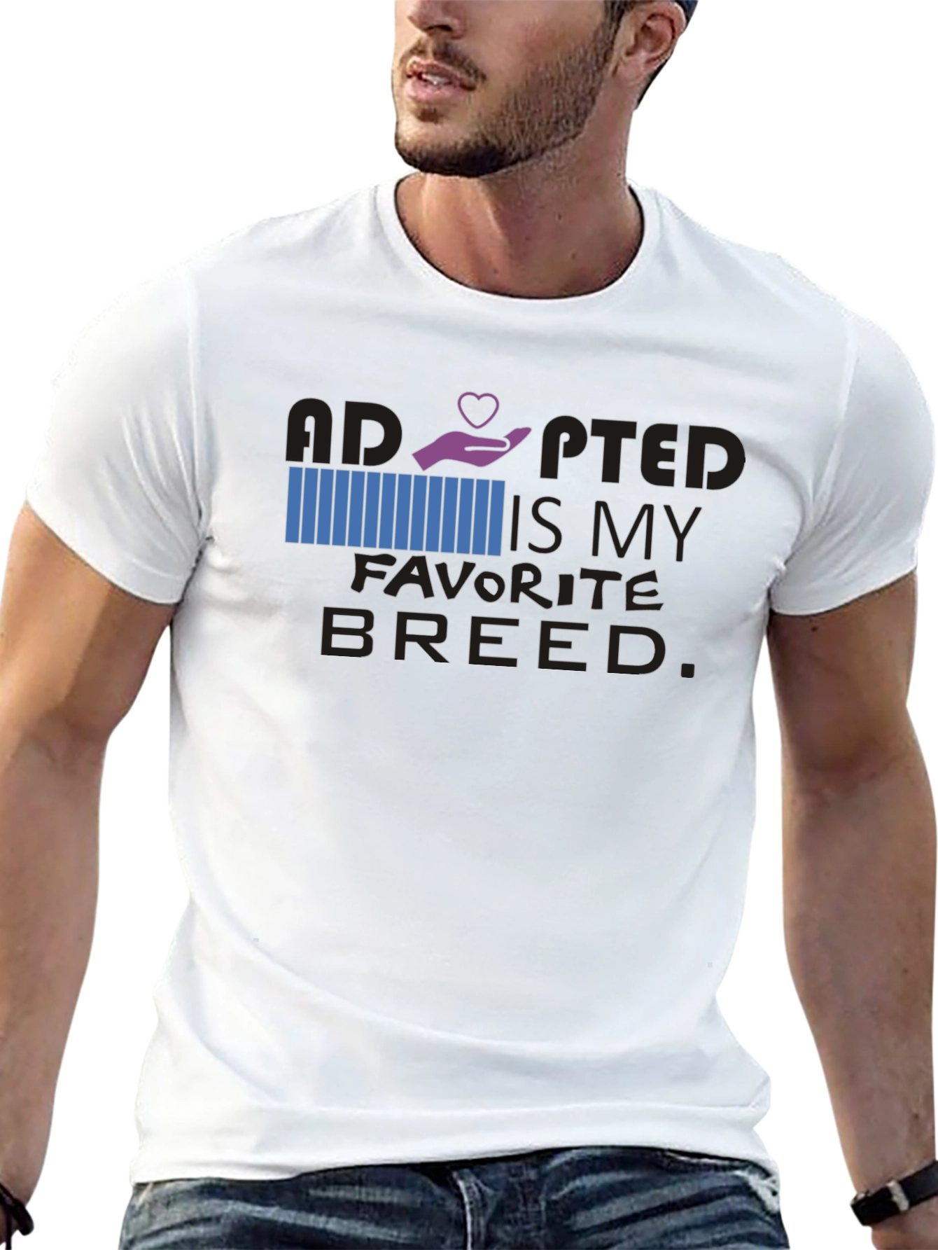 Adopted Is My Favorite Breed Graphic Tee