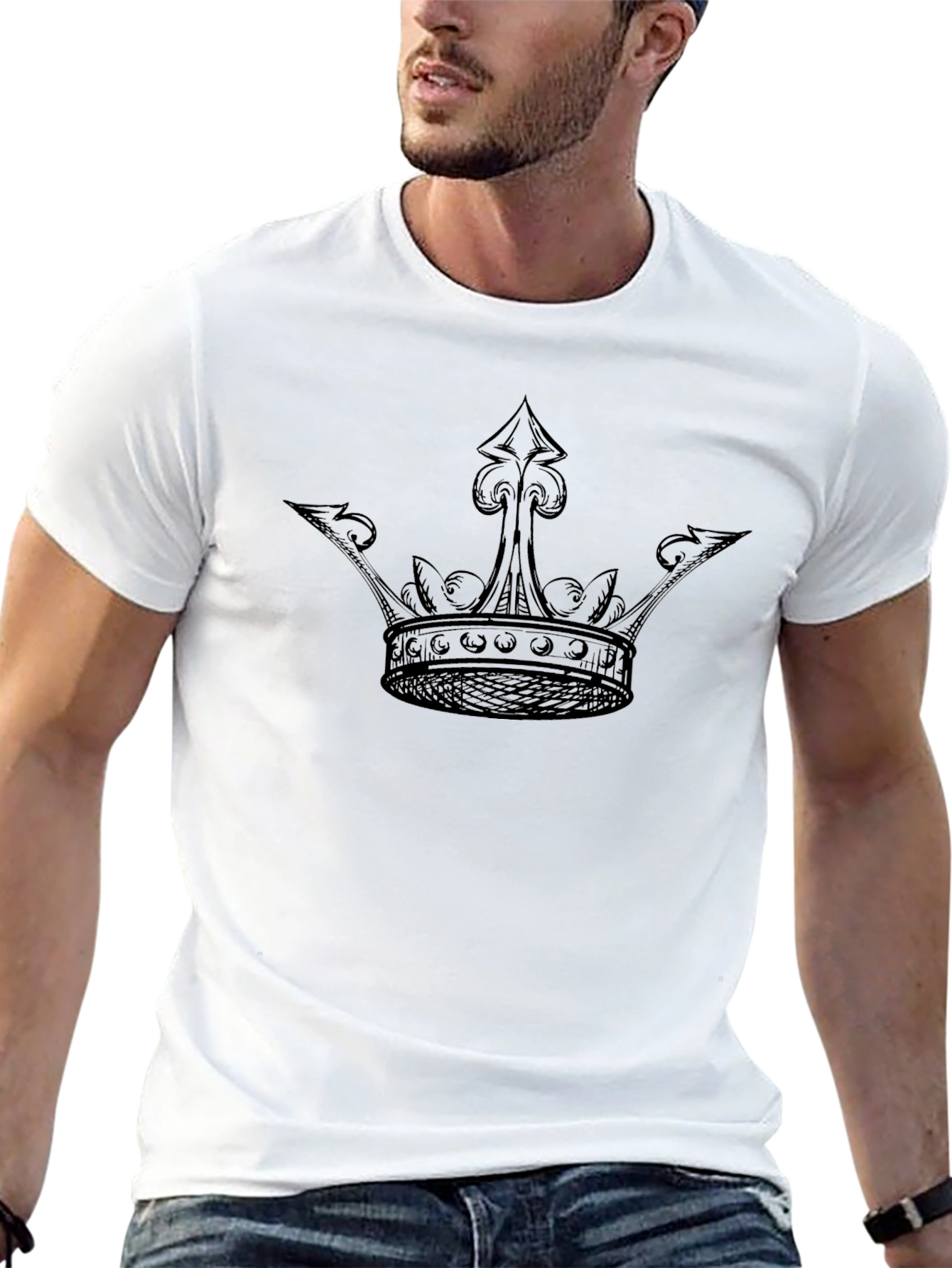 Crown Graphic T-Shirt - Mens Black Tee