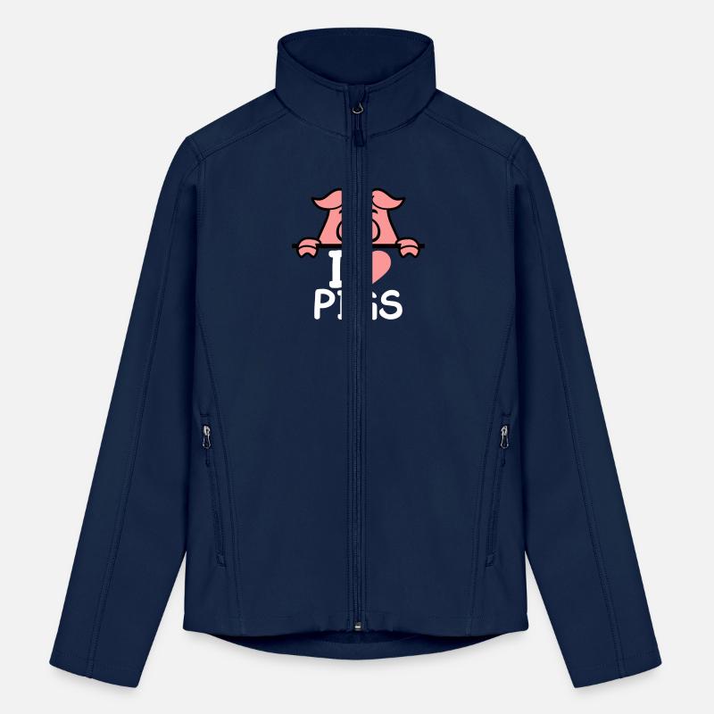 I Love Pigs pig heart piggy piglet comic funny