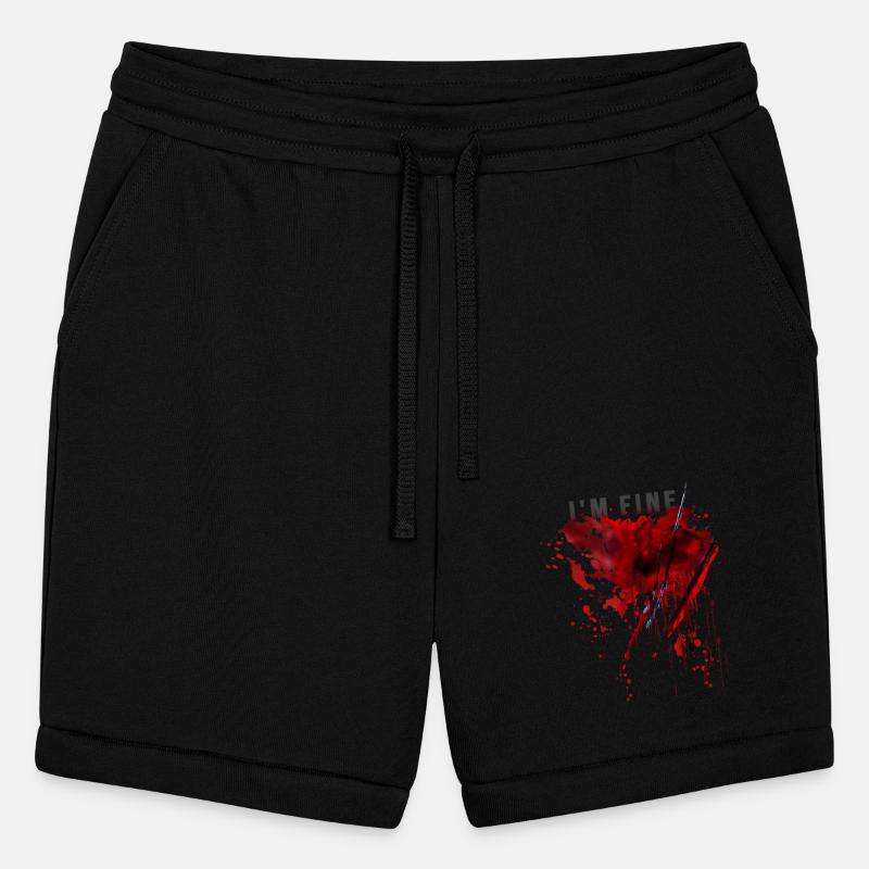 I m Fine Bloody Blood Splatter Halloween Pun