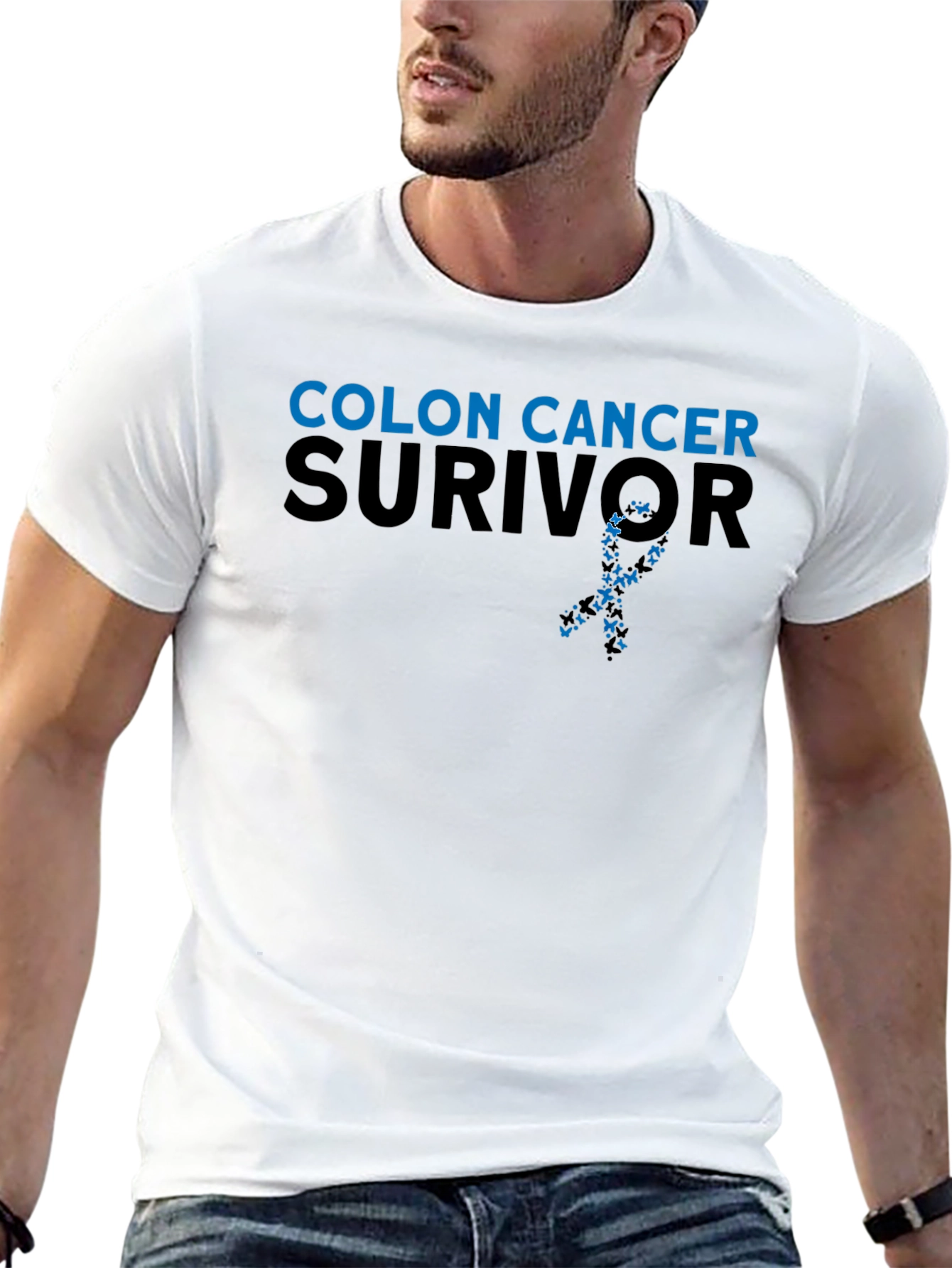 Colon Cancer Survivor Ribbon T-Shirt