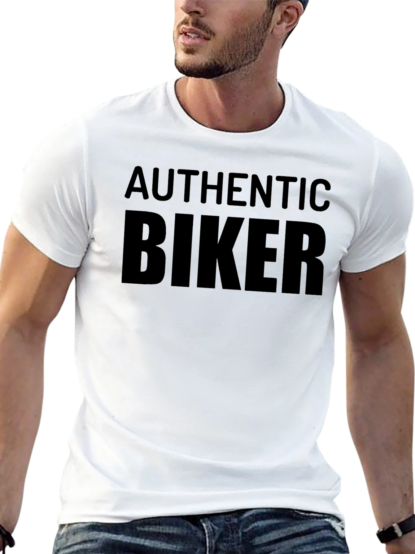 Authentic Biker Black T-Shirt