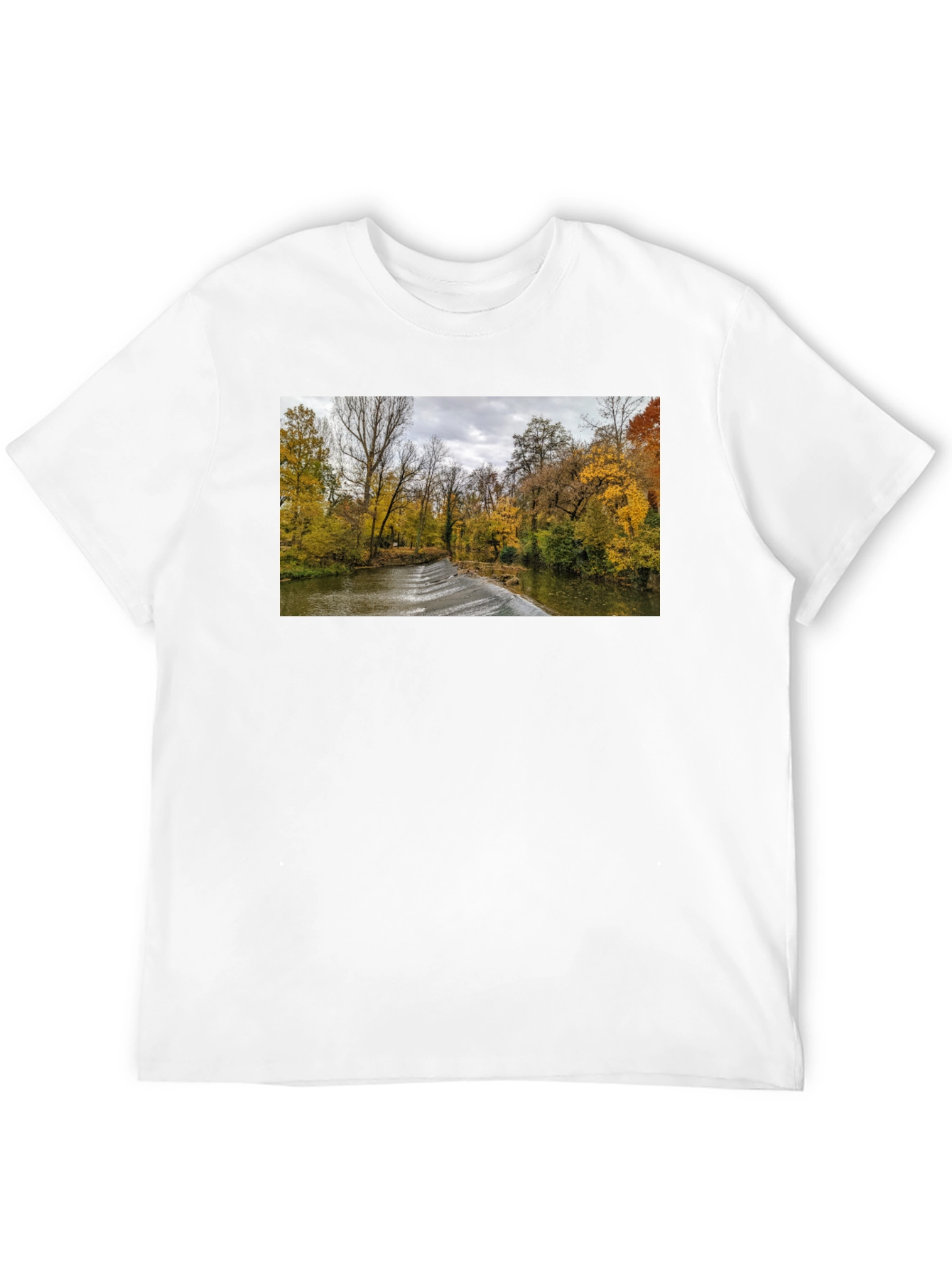 Autumn River T-Shirt - Nature Photography Tee