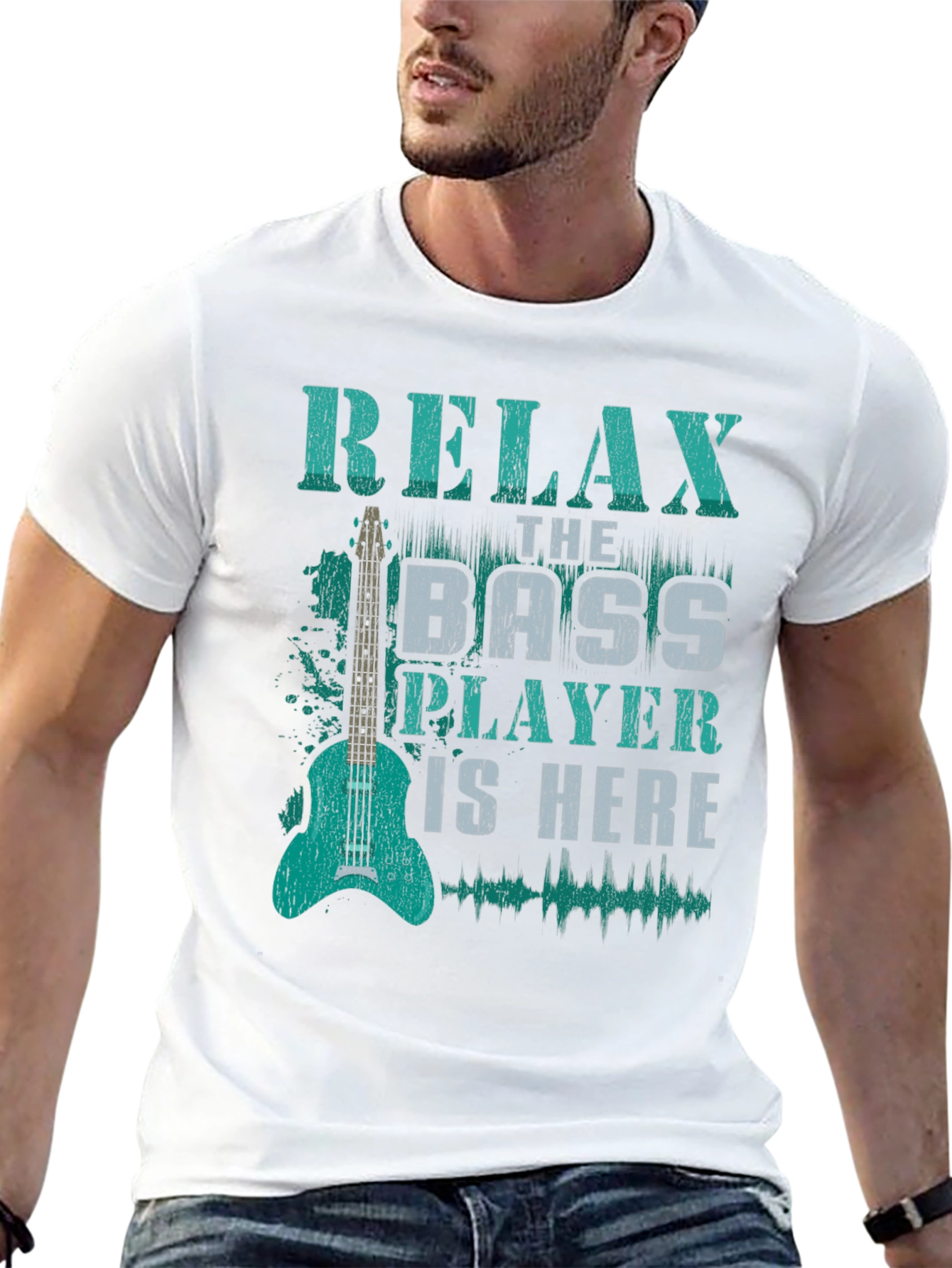 Relax Bass Player T-Shirt - Music Lover Tee