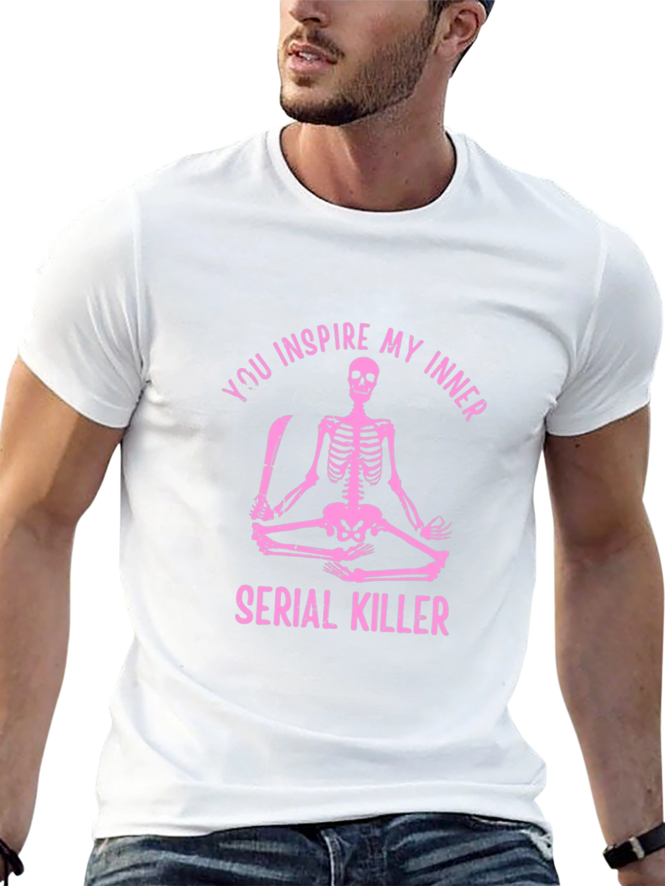 You Inspire My Inner Serial Killer Skeleton Graphic Tee