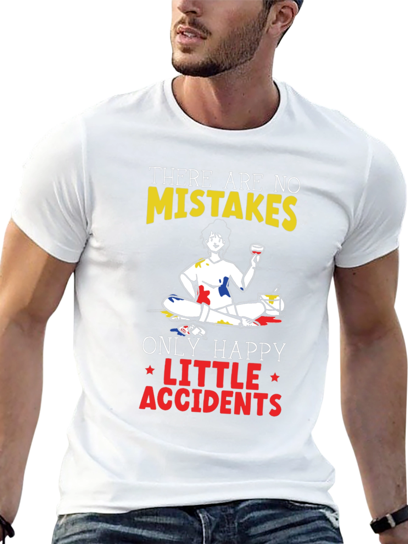 Happy Little Accidents T-Shirt - Painter Design