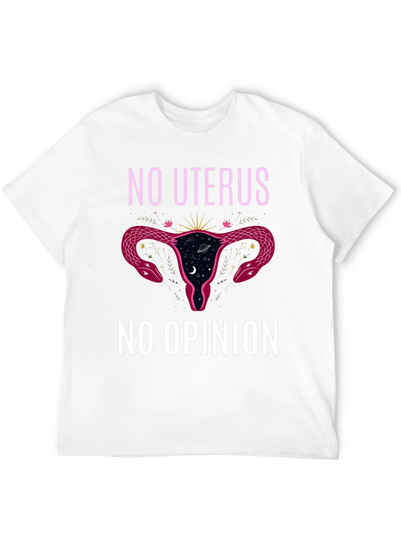 No Uterus No Opinion Black Graphic Tee