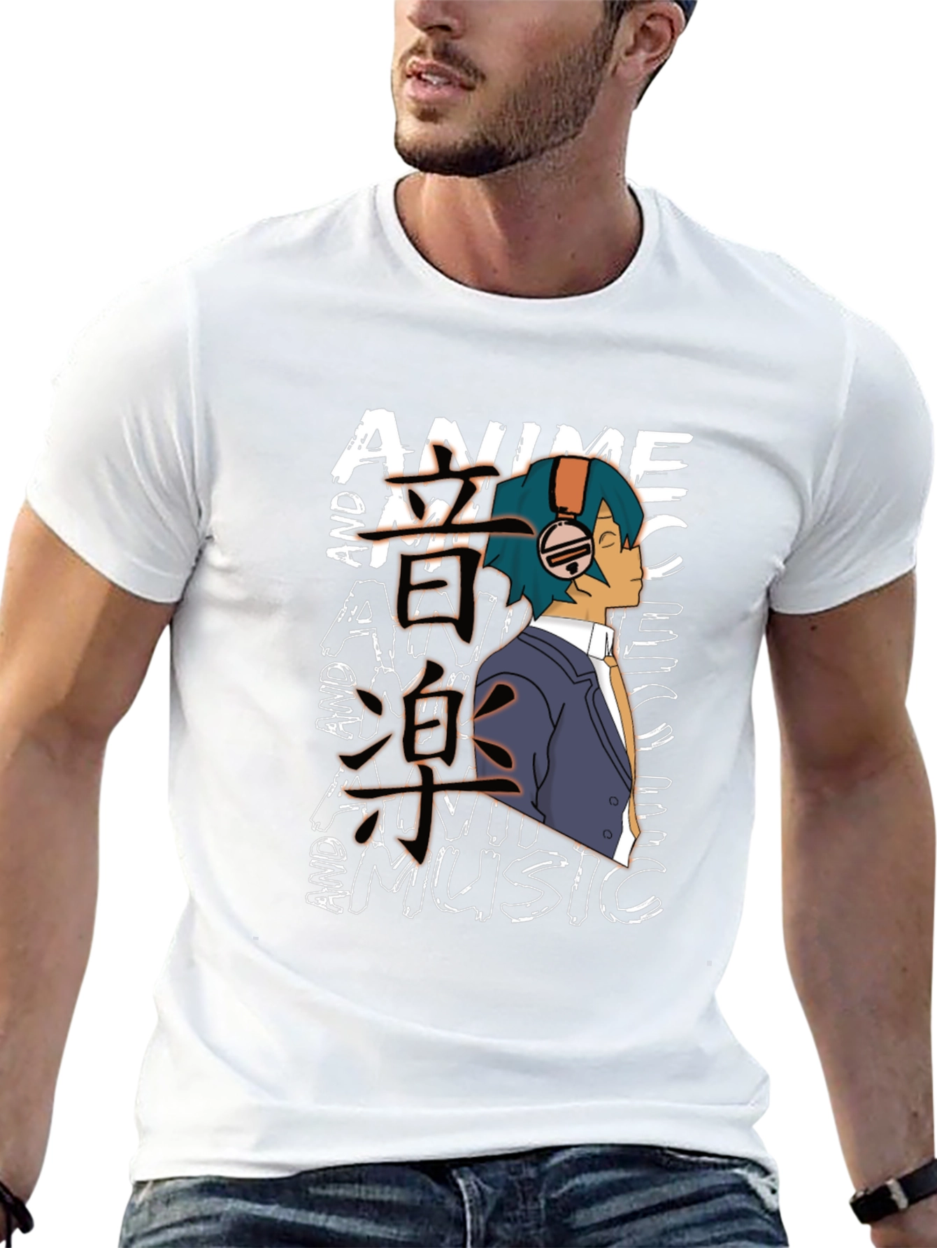Anime and Music Graphic Tee