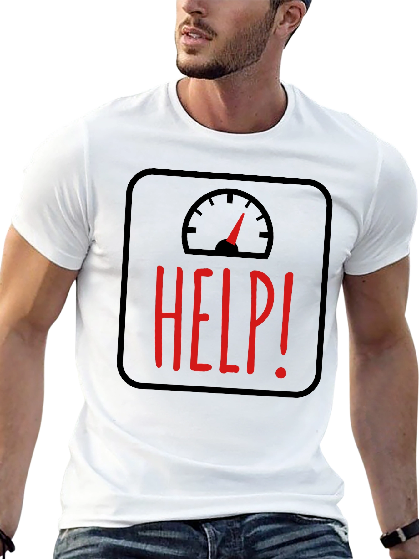 Help! Weight Scale Graphic T-Shirt