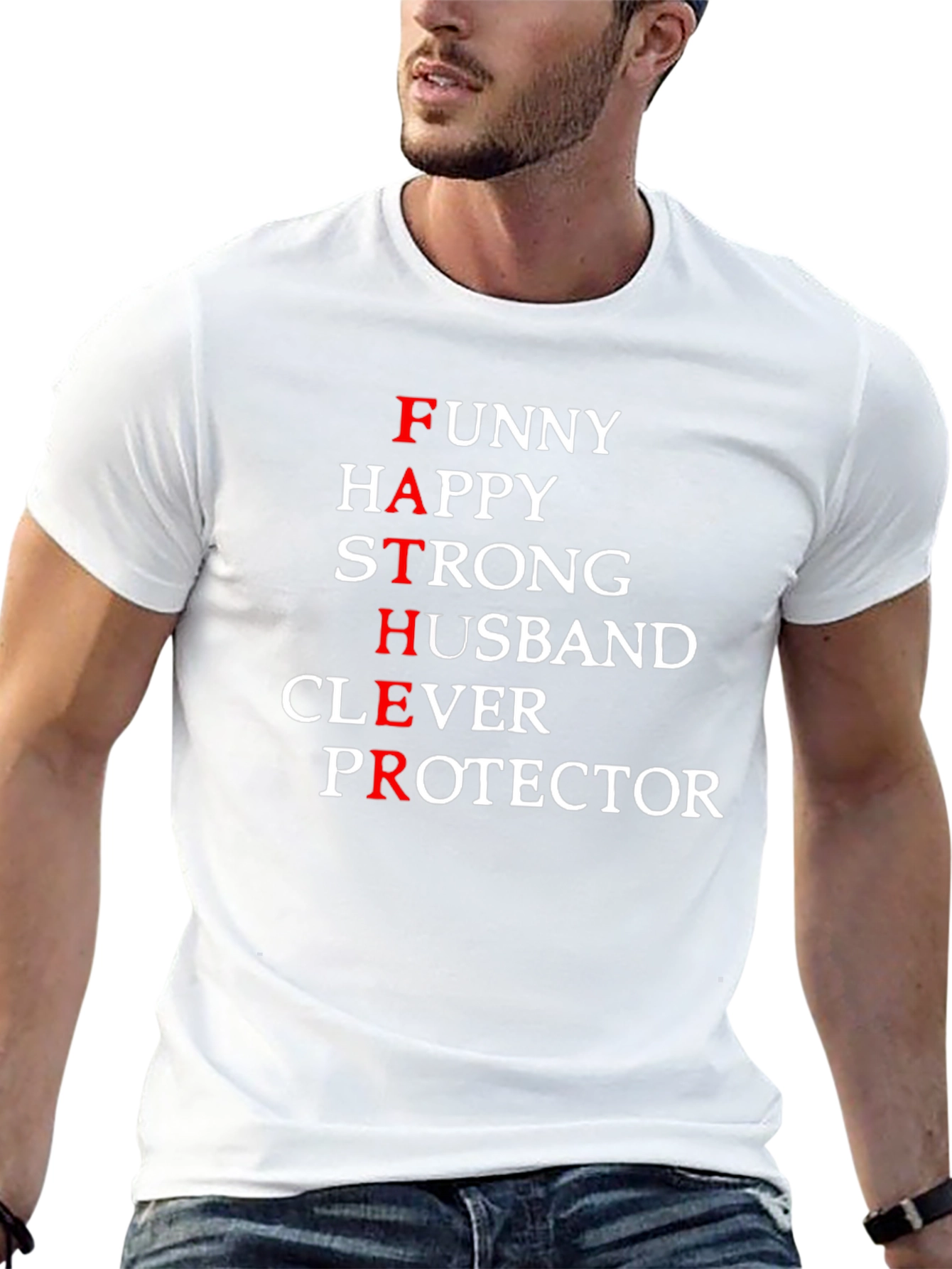Funny Father Definition Black T-Shirt