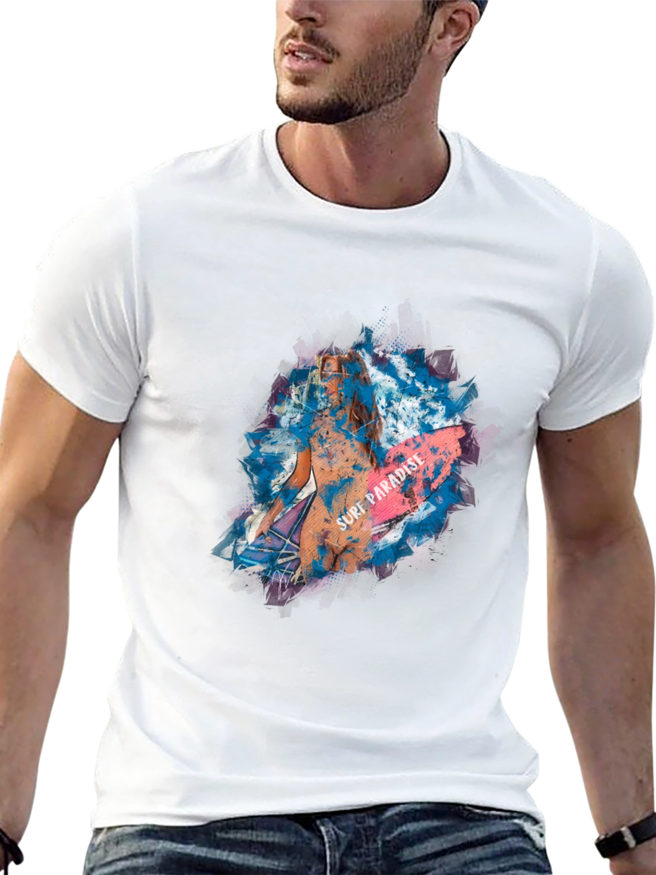 Surf Paradise Graphic Tee - Black