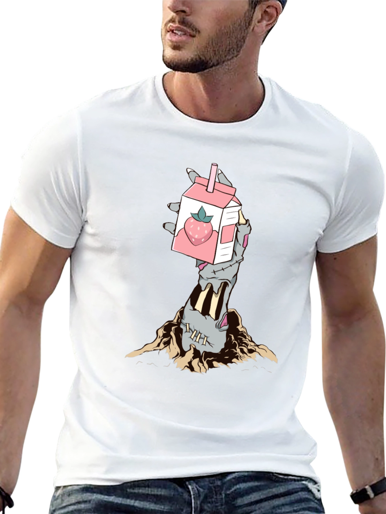 Zombie Strawberry Milk T-Shirt