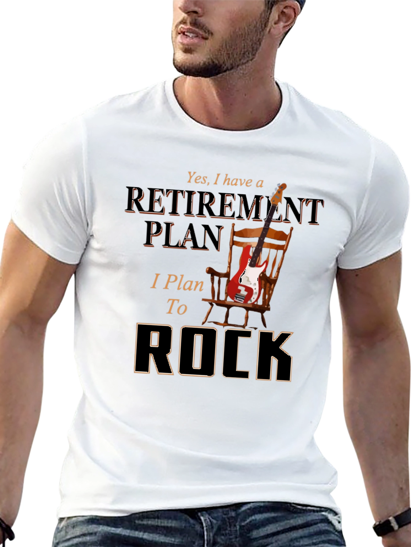 Retirement Plan to Rock T-Shirt - Music Lover Tee