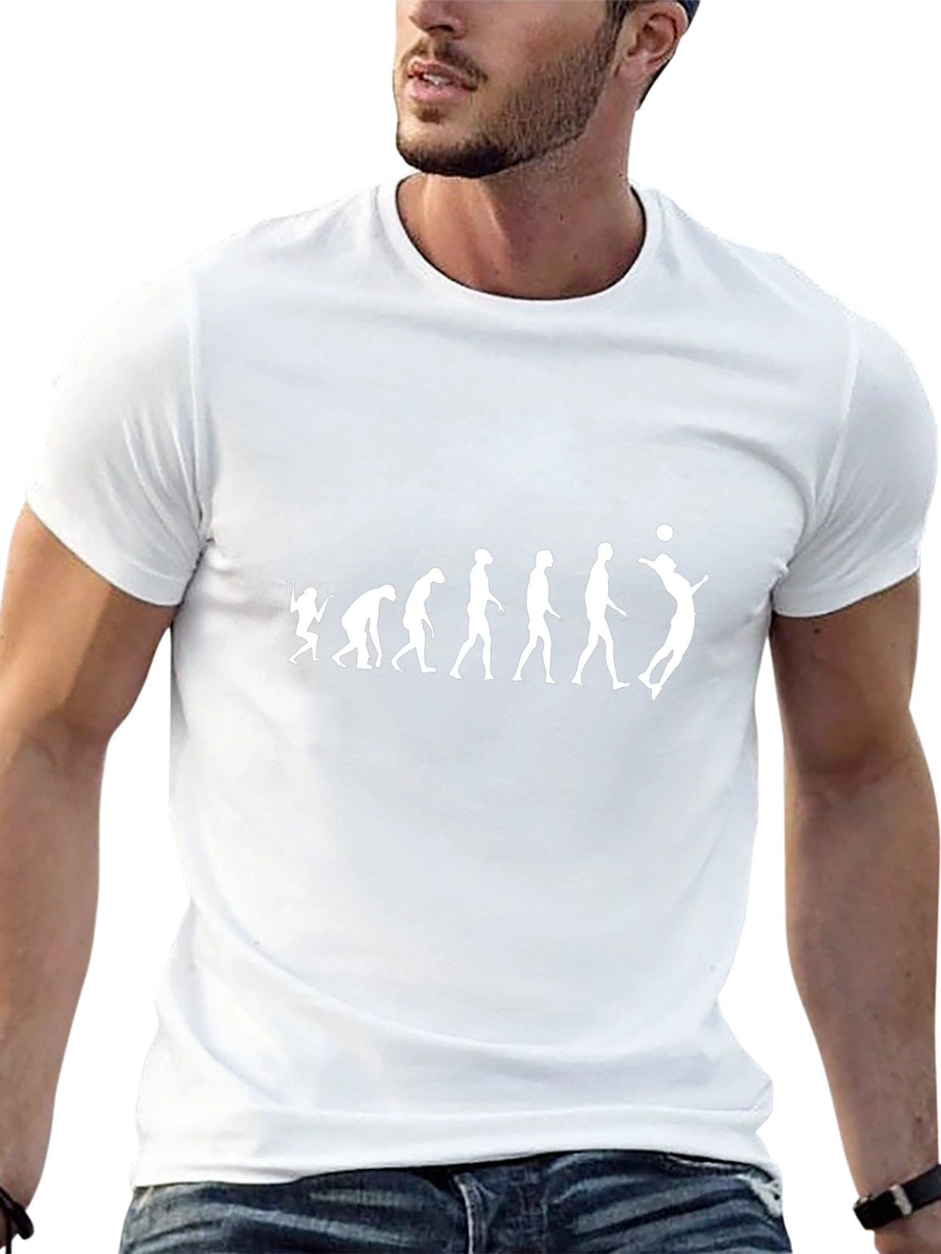 Volleyball Evolution T-Shirt - Humorous Graphic Tee