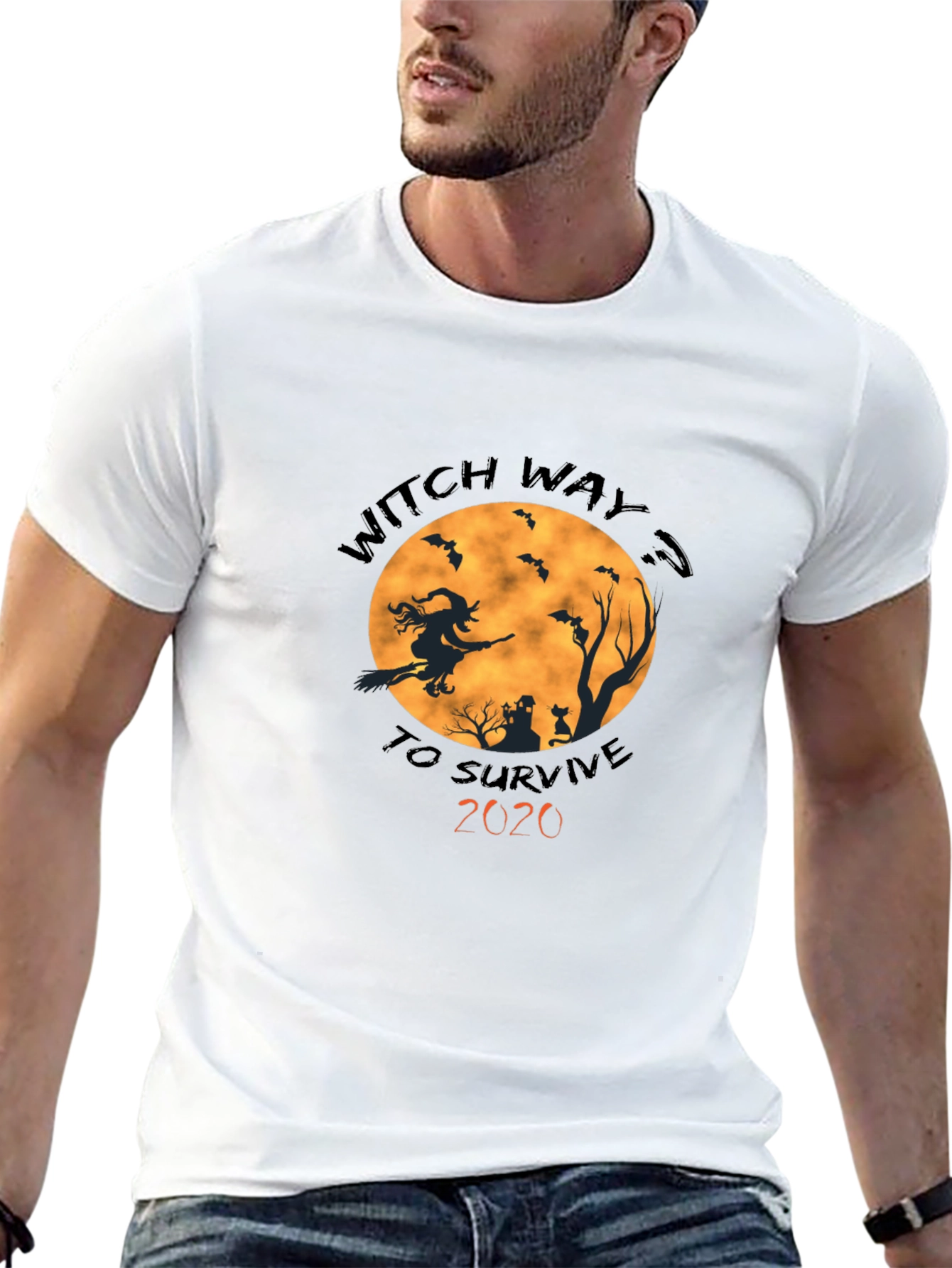 Witch Way To Survive 2020 Halloween T-Shirt