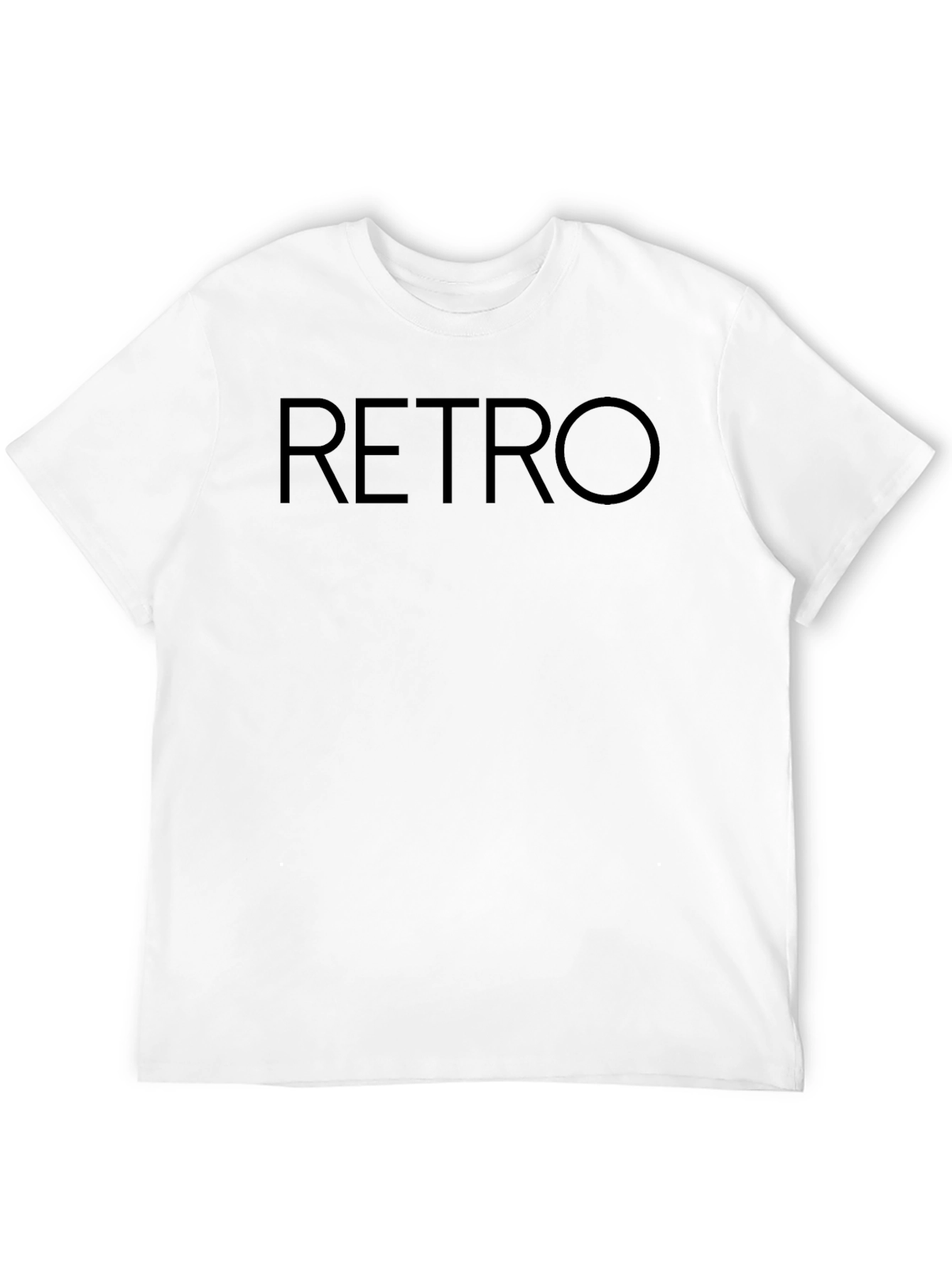 Retro Black Crew Neck T-Shirt