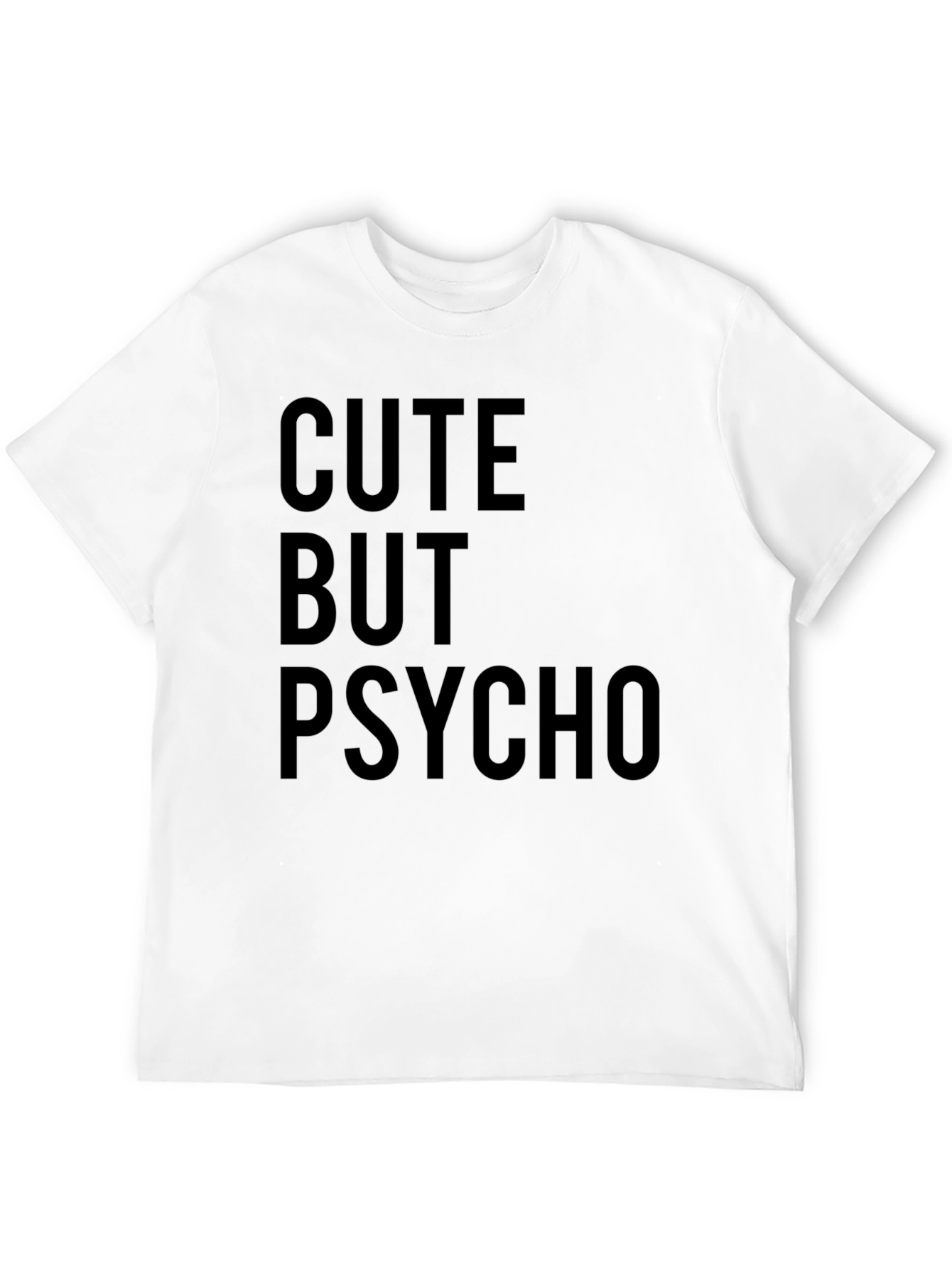 Cute But Psycho Black Graphic Tee
