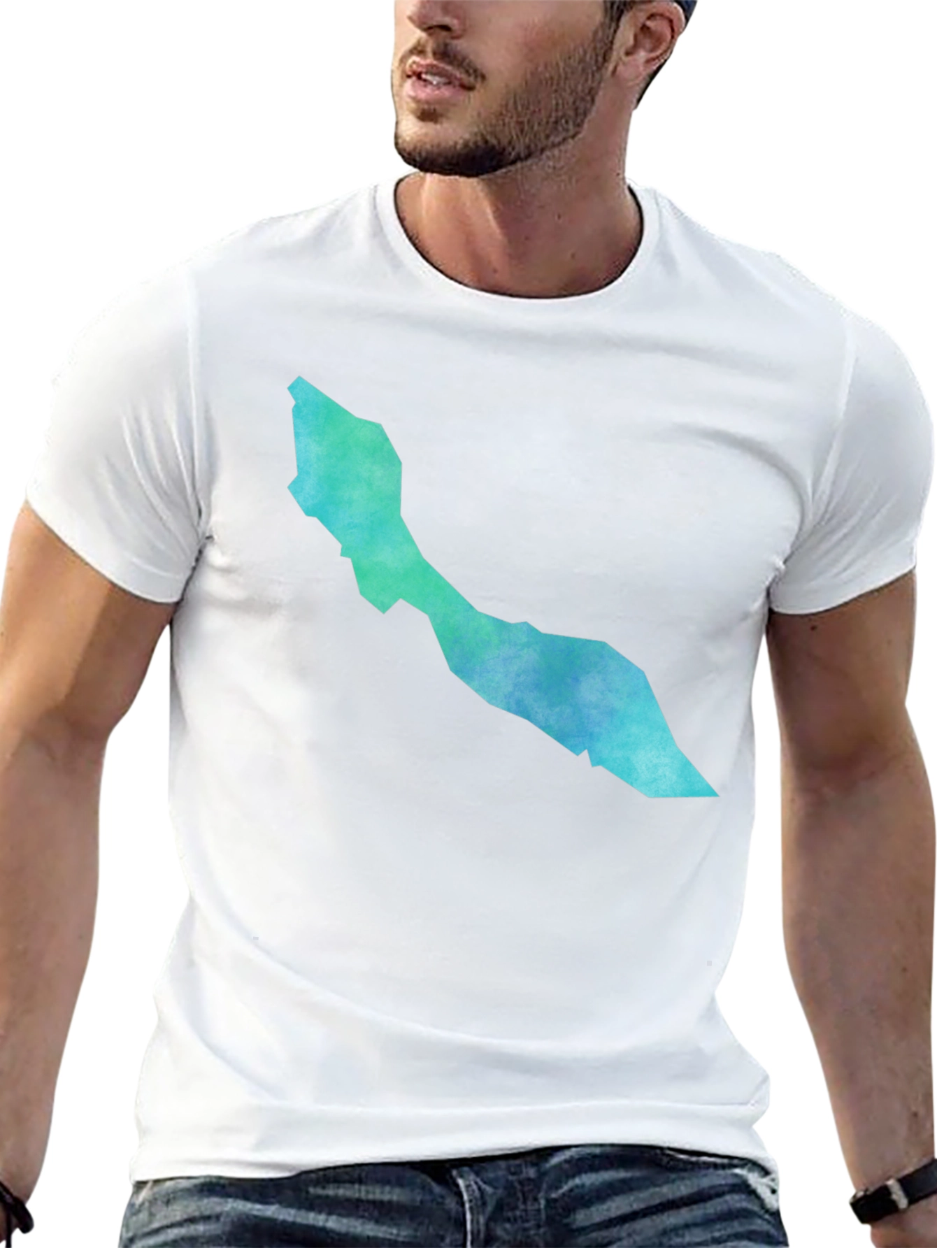 Curaçao Map Graphic Tee - Modern Style