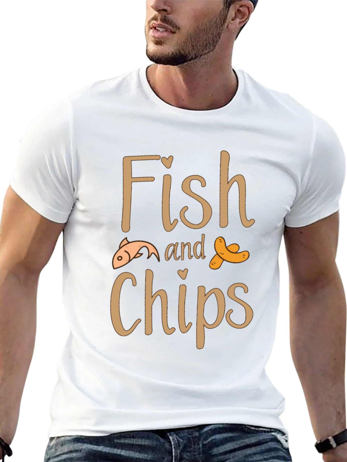 Fish and Chips Graphic Tee - Comfort Fit