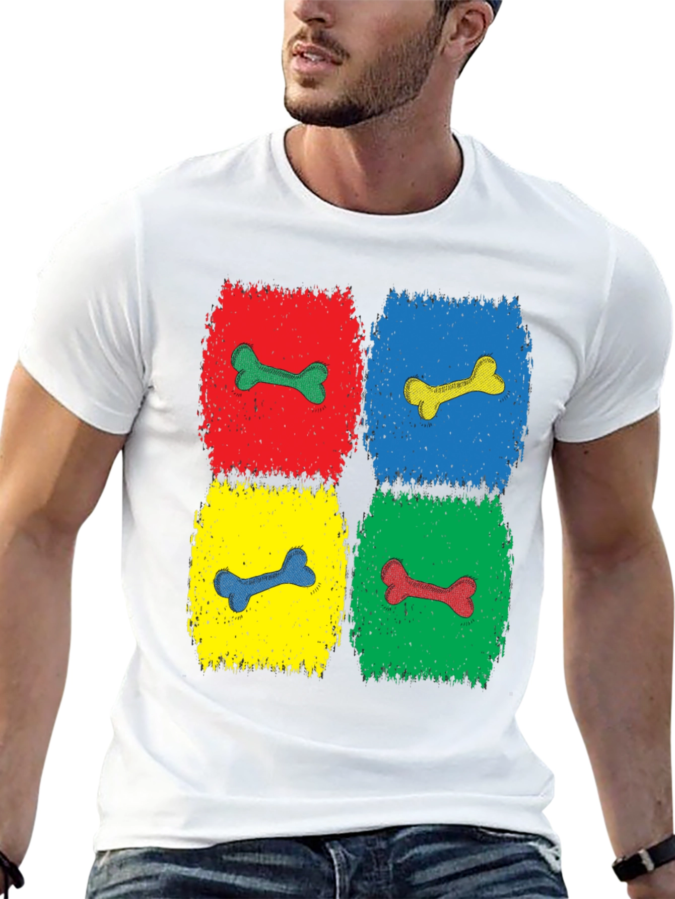 Pop Art Bone Pattern T-Shirt